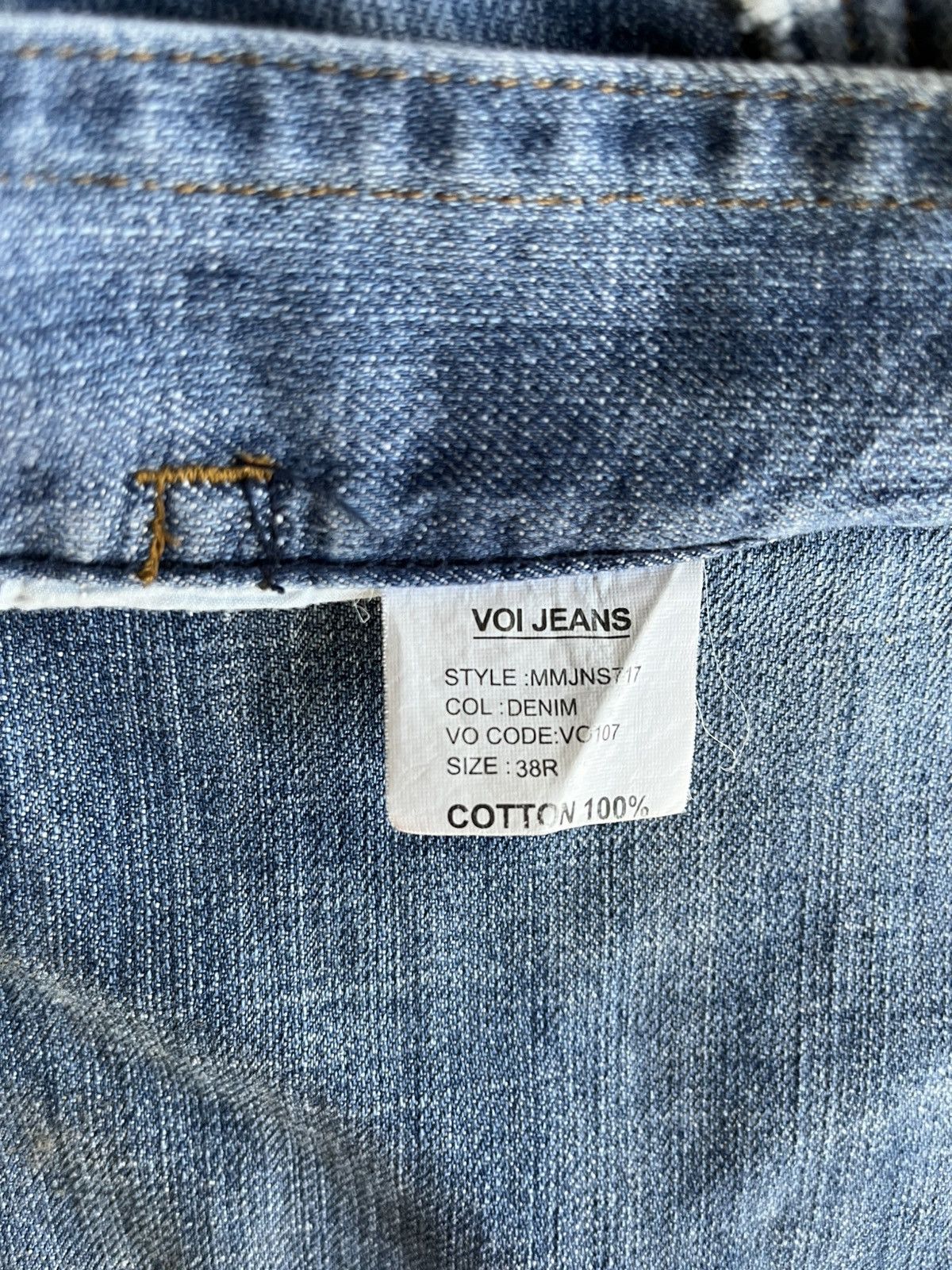 Japanese Brand × Voi Jeans Voi Jeans 38R Distressed Baggy Fit Denim Y2K Streetwear Size US 38 / EU 54 - 11 Thumbnail