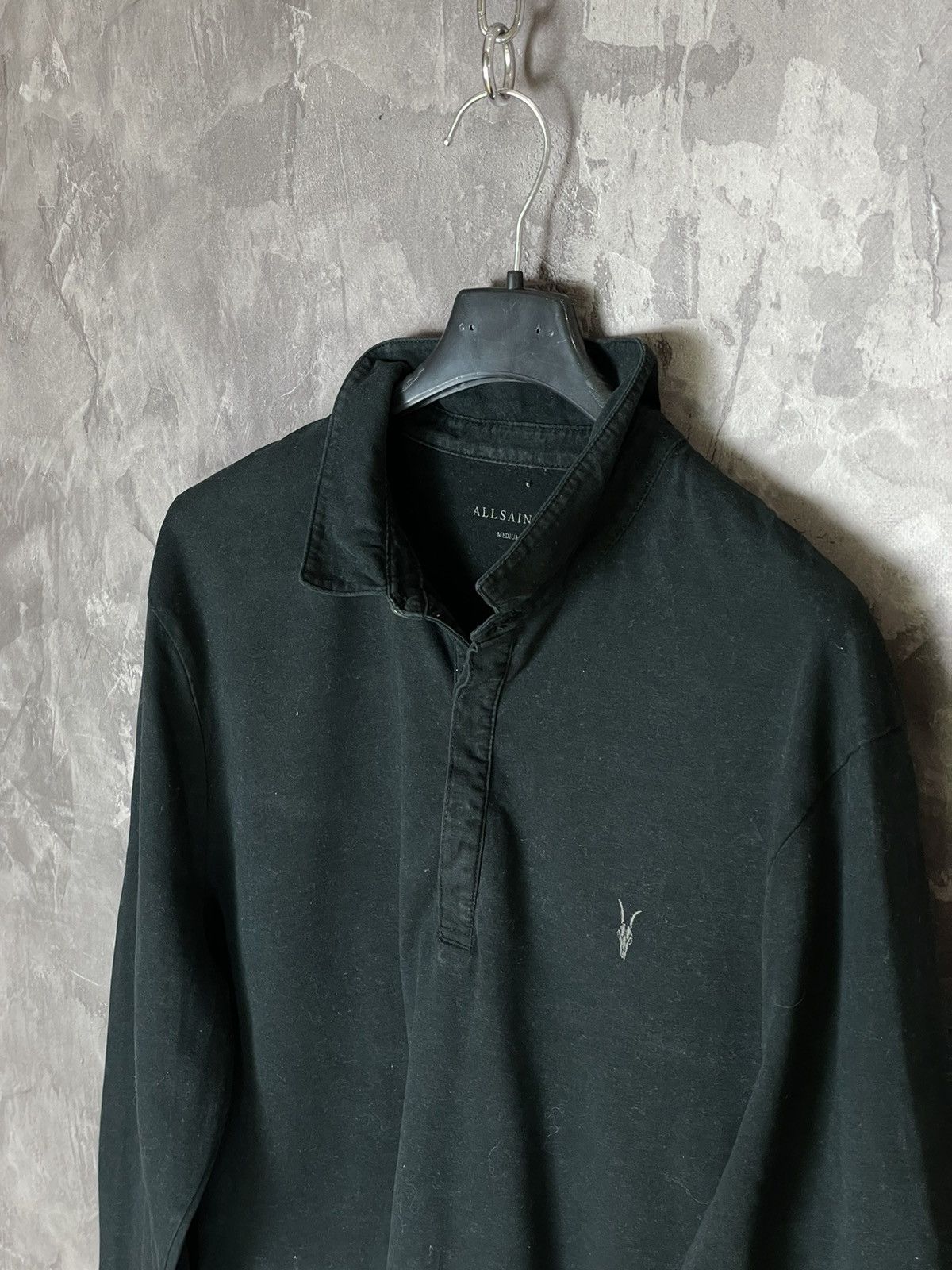 Other All Saints Merino Wool Knitted Long Sleeve Polo Jumper Size US M / EU 48-50 / 2 - 8 Thumbnail