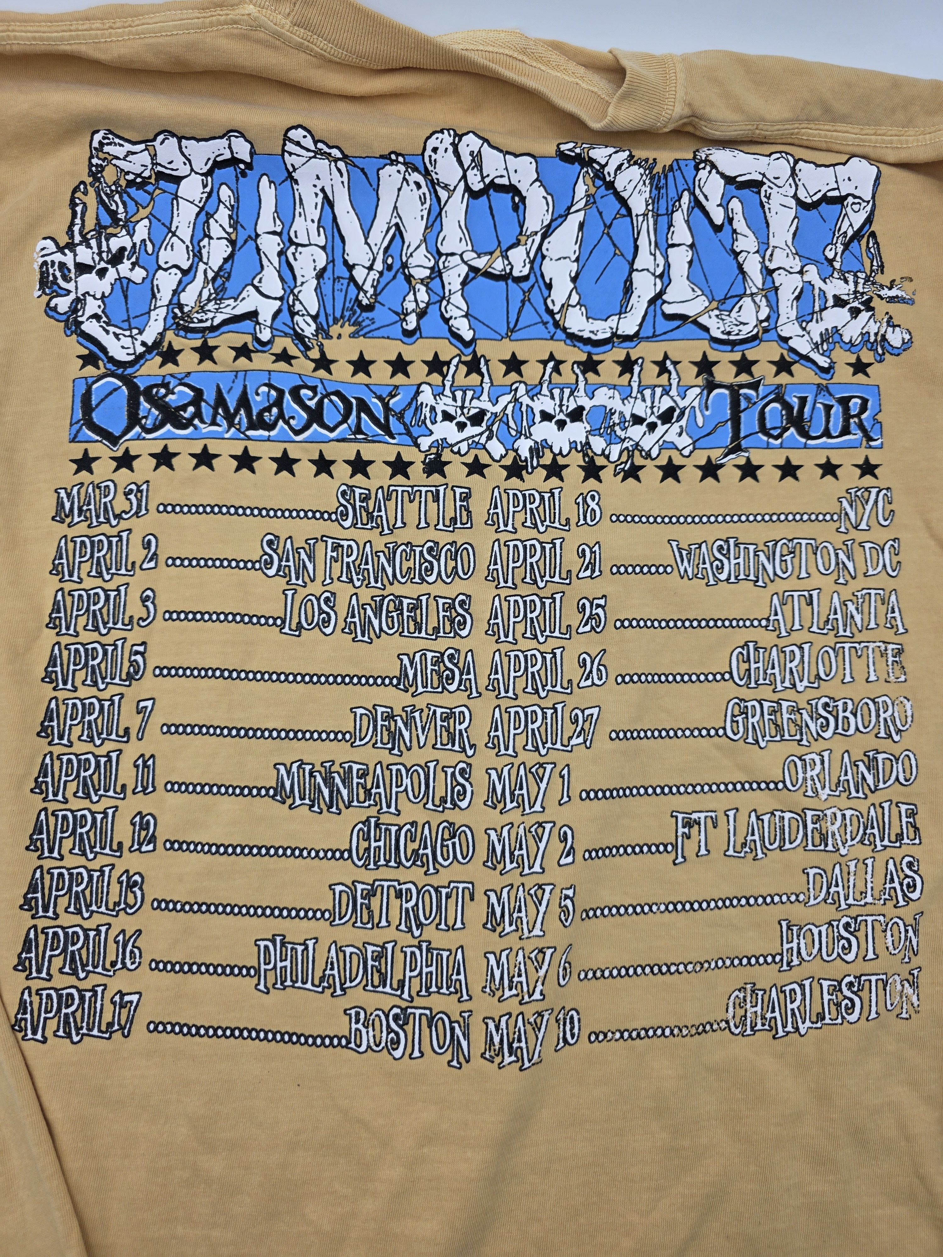Band Tees × Rap Tees Osamason Jumpout Tour 2025 Long sleeve tshirt Size US XL / EU 56 / 4 - 4 Thumbnail