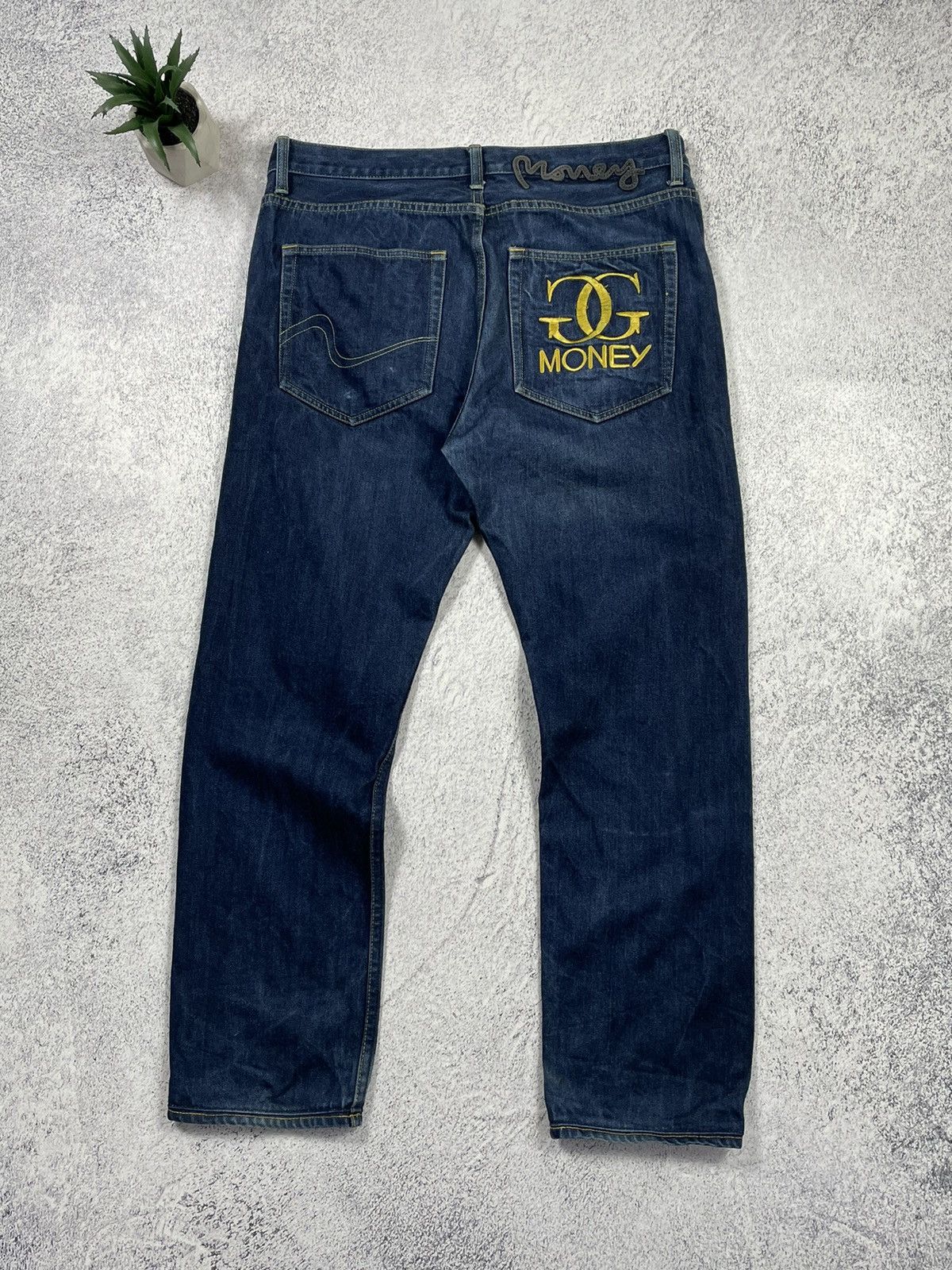Japanese Brand × Vintage Vintage Money Logo Seldvedge Denim Jeans Size US 32 / EU 48 - 1 Thumbnail