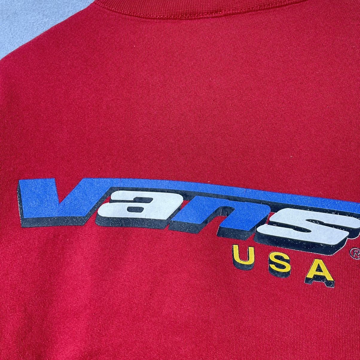 Vans Vintage Vans USA Big Logo Crewneck Sweatshirt Red Skate Size US M / EU 48-50 / 2 - 2 Thumbnail