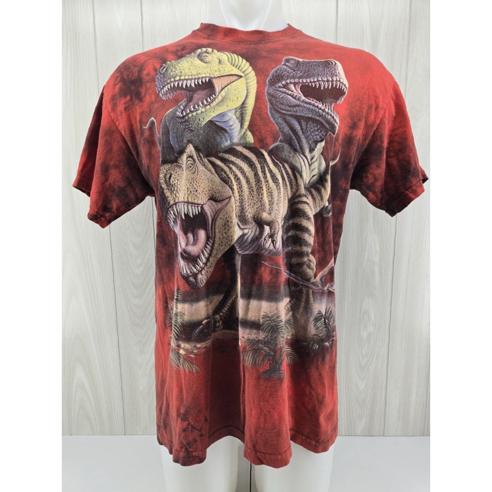 The Mountain VINTAGE The Mountain Dino T Shirt Men’s Red Tye Die Riplys Aquarium TN Smokies Large Size US L / EU 52-54 / 3 - 2 Thumbnail