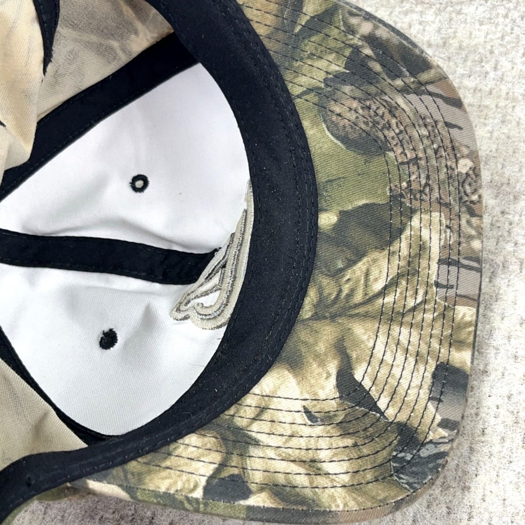 Realtree VINTAGE Bergstrom Camo SnapBack Hat Cap Turkey Hunting 90s Y2K Realtree Adult Mens Size ONE SIZE - 6 Thumbnail