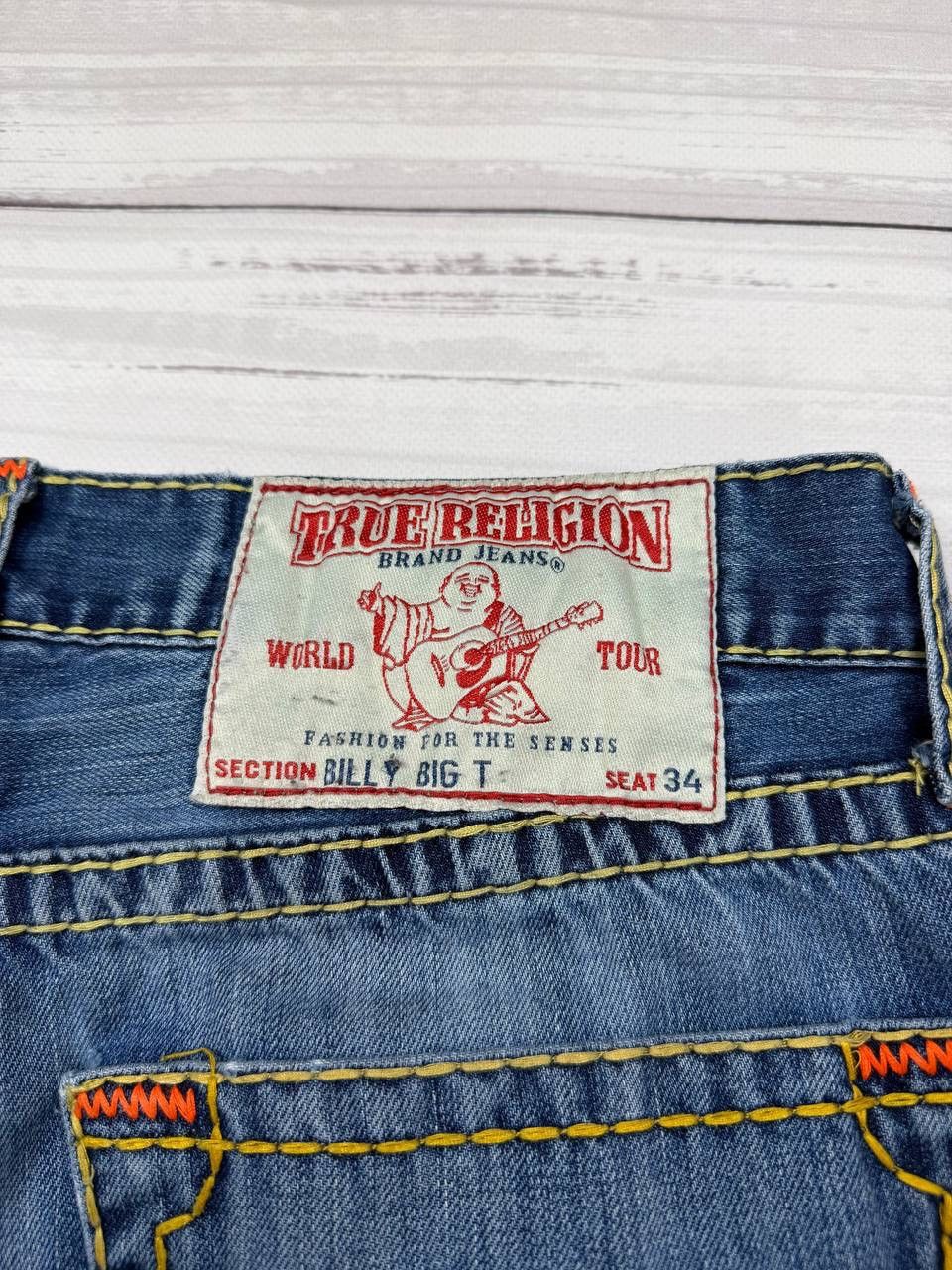 True Religion Vintage True Religion Jeans straight leg - blue Made U.S.A Size US 36 / EU 52 - 5 Thumbnail