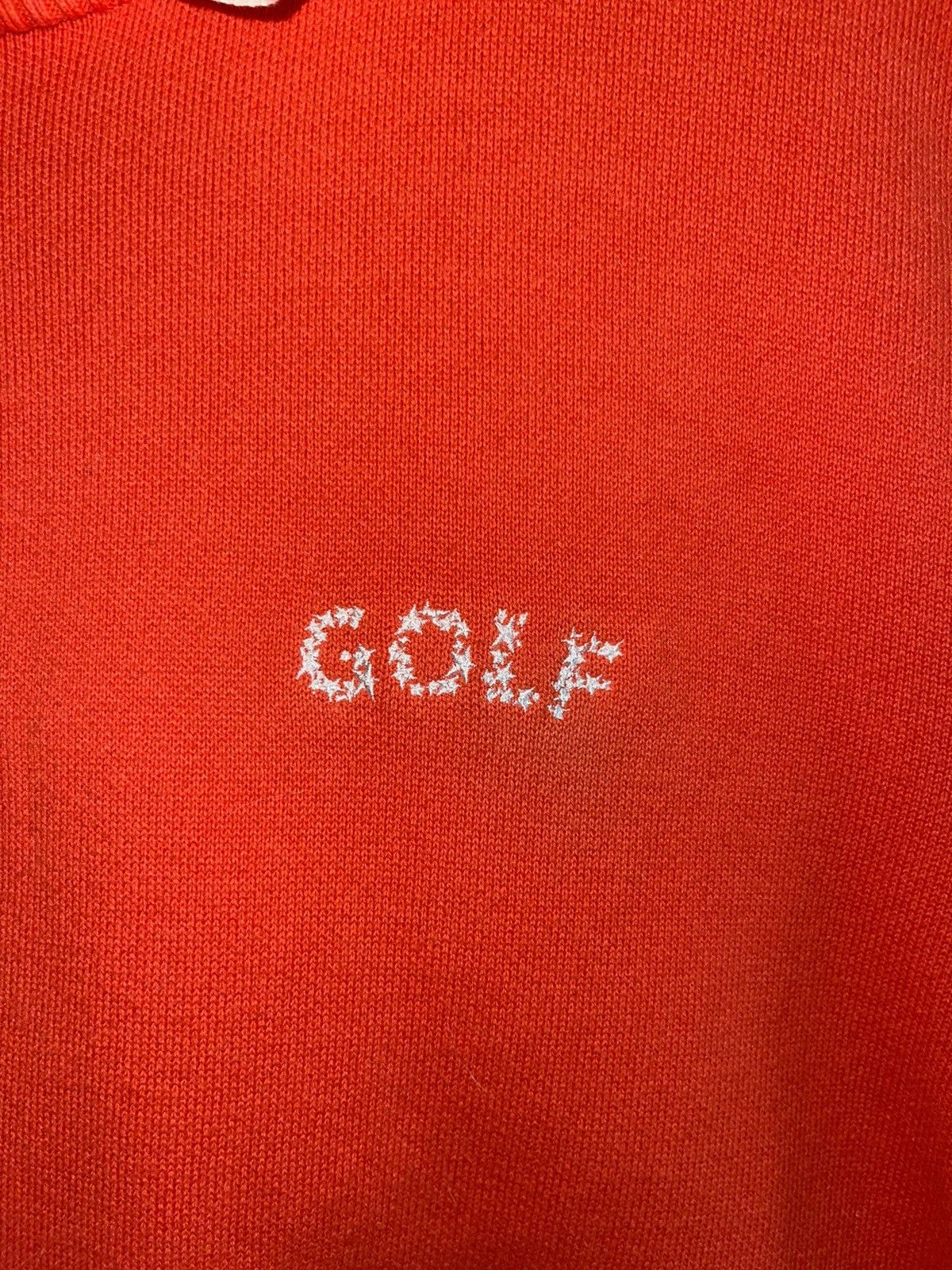 Golf Wang Golf Wang Orange Embroidered Sweater Size US XL / EU 56 / 4 - 7 Thumbnail