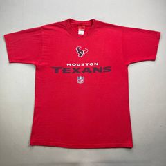 Vintage Houston Texans T Shirt Men's Medium Gray Y2K Football 2002 Short  Sleeve