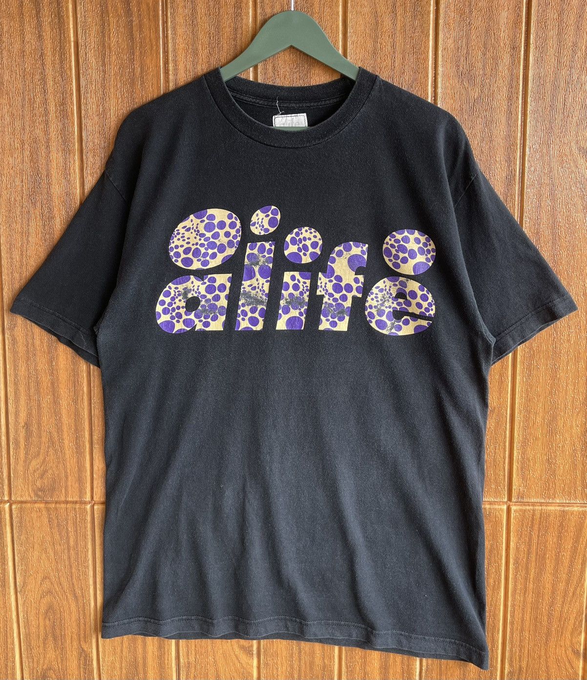 Alife Vintage🔥ALIFE🔥Big Logo Faded Black Tshirt y2k Size US L / EU 52-54 / 3 - 1 Thumbnail