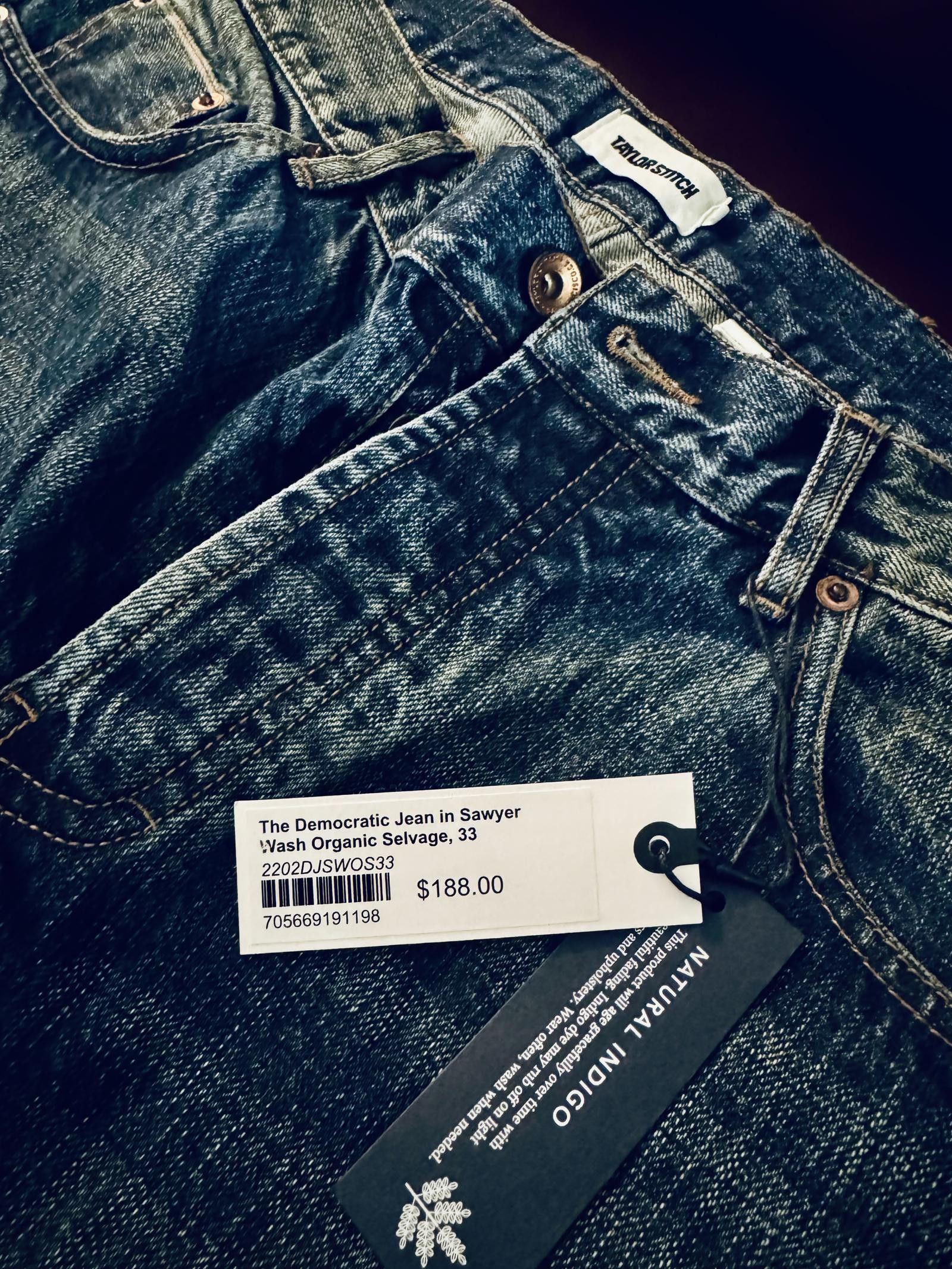 Designer Democratic Jean in Sawyer Wash Organic Selvage Size US 33 - 1 Thumbnail