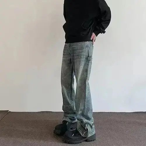 VIBE Faded Wash Denim Jeans, Grunge Jeans, Opium Jeans Size US 32 / EU 48 - 2 Thumbnail