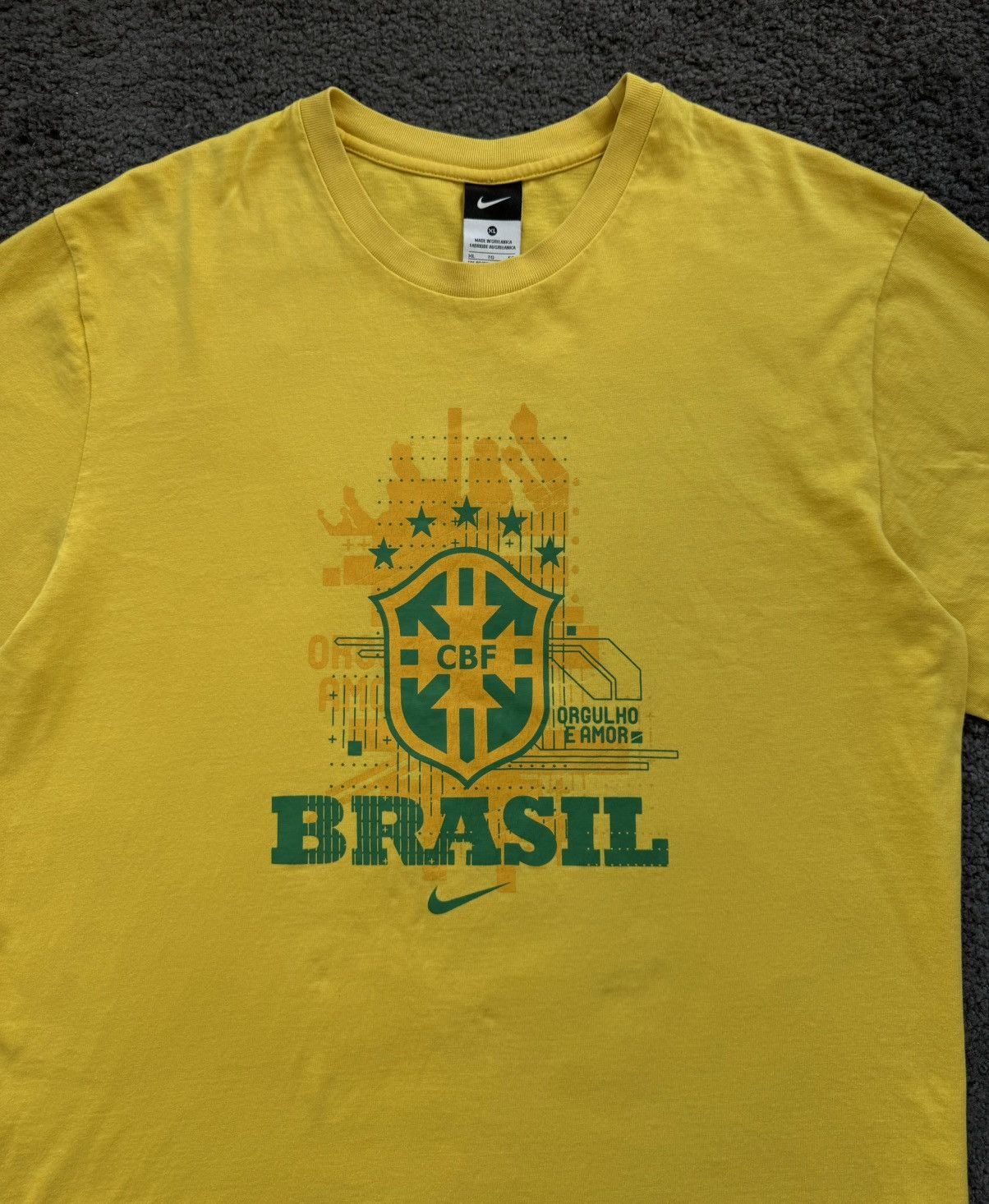 Nike × Vintage Nike Brasil vintage soccer t-shirt Size US XL / EU 56 / 4 - 3 Thumbnail