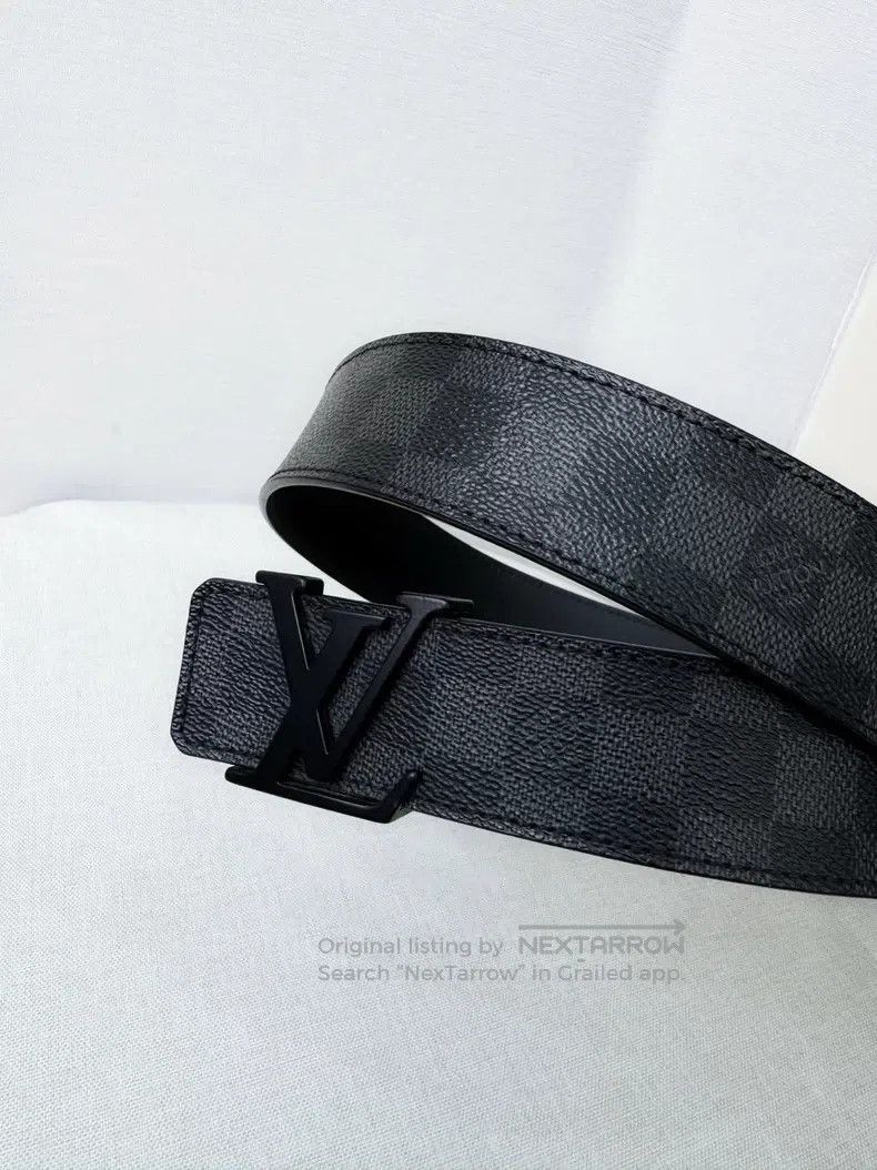 Louis Vuitton Louis Vuitton Classic checkerboard black belt Size ONE SIZE - 3 Thumbnail