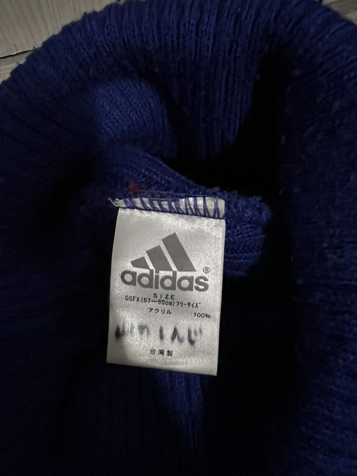 Adidas Vintage Adidas Spell Out Beanie Hat Size ONE SIZE - 6 Thumbnail
