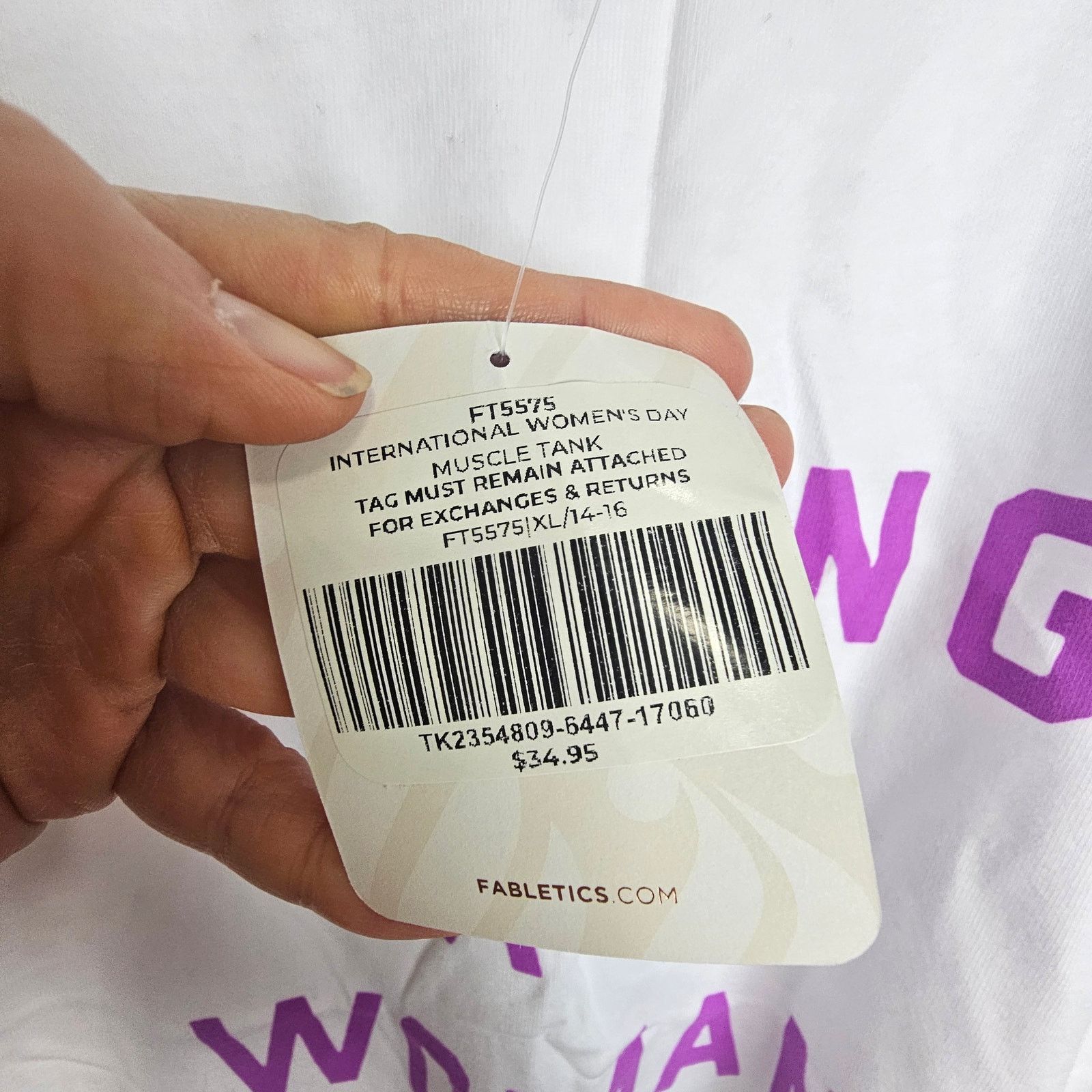 Fabletics Fabletics Strong AF Woman Muscle Tank XL Active Athletic Gym Size XL / US 12-14 / IT 48-50 - 5 Thumbnail