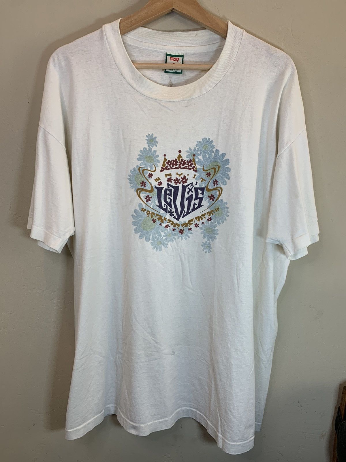 Levi's × Vintage *RARE* Vintage Levi’s Peace Art Single Stitch USA-Made Shirt Size US XL / EU 56 / 4 - 1 Thumbnail
