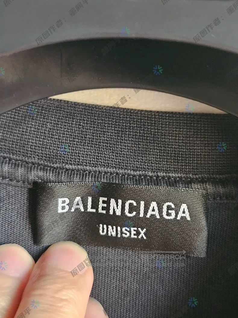 Balenciaga Balenciaga Black Short Sleeve T-Shirt Size US L / EU 52-54 / 3 - 3 Thumbnail