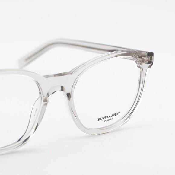 Saint Laurent Paris Saint Laurent SL471 004 Round Eyeglasses Transparent Beige Size ONE SIZE - 4 Thumbnail