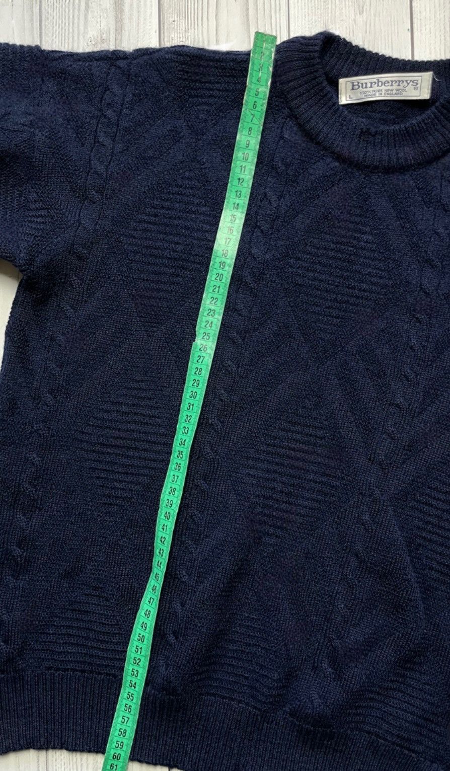 Burberry × Vintage Vintage Burberrys sweater size M-L navy rare logo Size US L / EU 52-54 / 3 - 11 Thumbnail