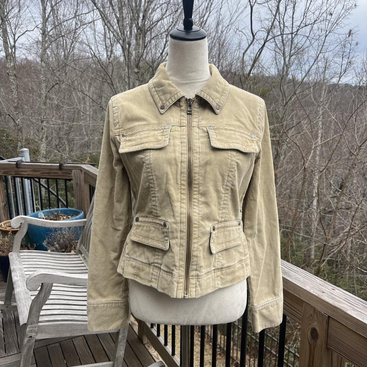 Tommy Jeans Women’s Tommy Jeans Corduroy Jacket with Zipper and Pockets Size L / US 10 / IT 46 - 1 Thumbnail