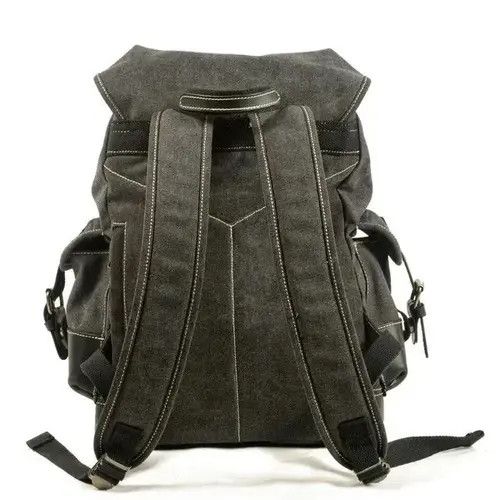 Handmade × Japanese Brand Bag Vintage Outdoor Travel Canvas Leather Backpack Size ONE SIZE - 4 Thumbnail