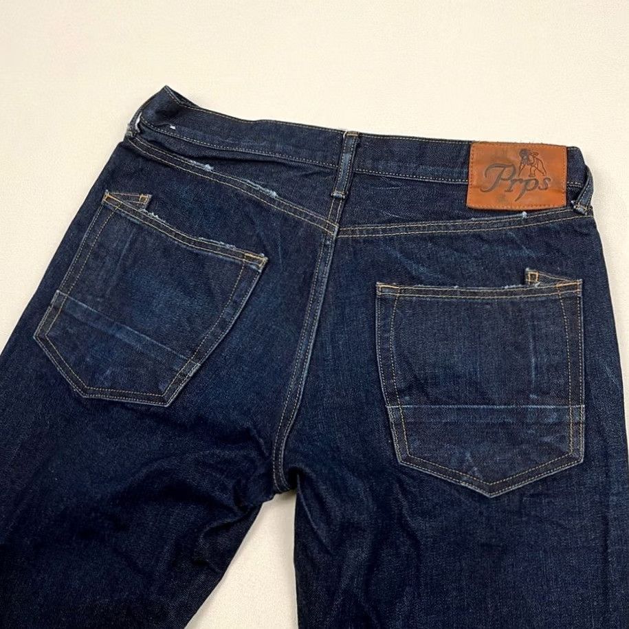 Prps PRPS Jeans Mens 32x30 Slim Fit BMW Blue Wash Denim Hip Hop Streetwear Distressed Jeans Size US 32 / EU 48 - 2 Thumbnail
