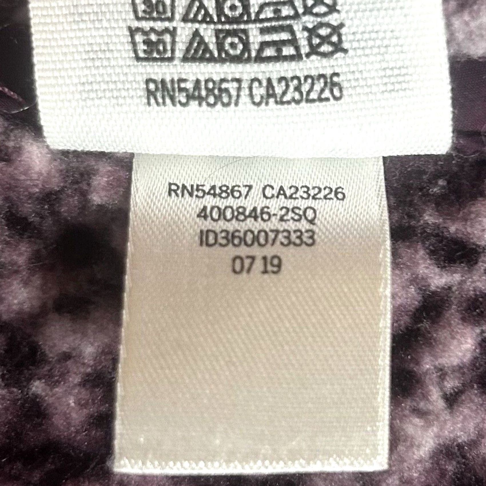 Pinko PINK VS Full Zip Sherpa Fleece Jacket Sweater Womens XS Plum Mock Neck Jacket, Long Sleeve, Solid, Classic Outdoor, Pockets, Regular Fit Size XS / US 0-2 / IT 36-38 - 6 Thumbnail