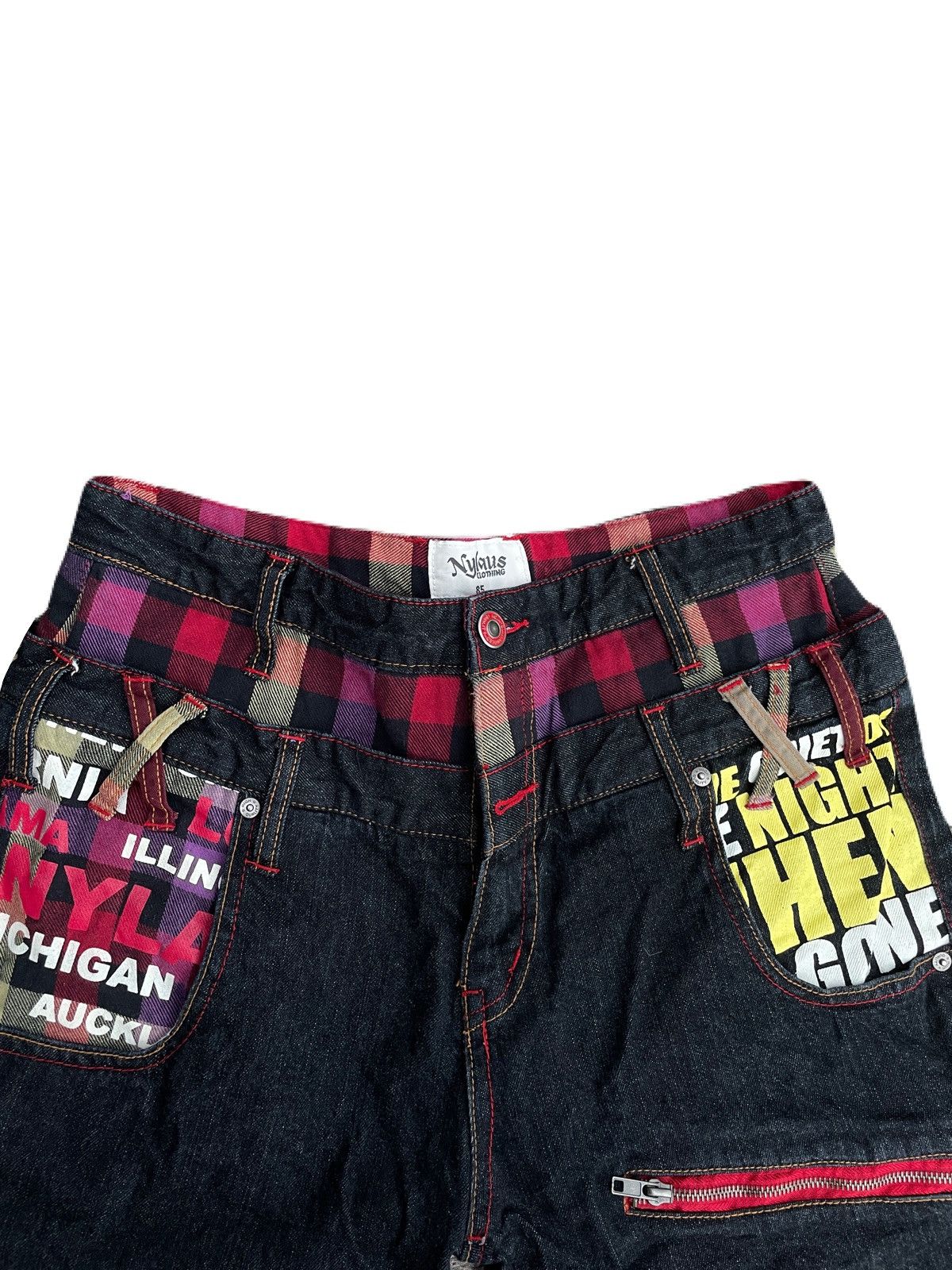 If Six Was Nine 2000s Japanese archive Gyaruo Double Waist Cropped Shorts Size US 30 / EU 46 - 5 Thumbnail