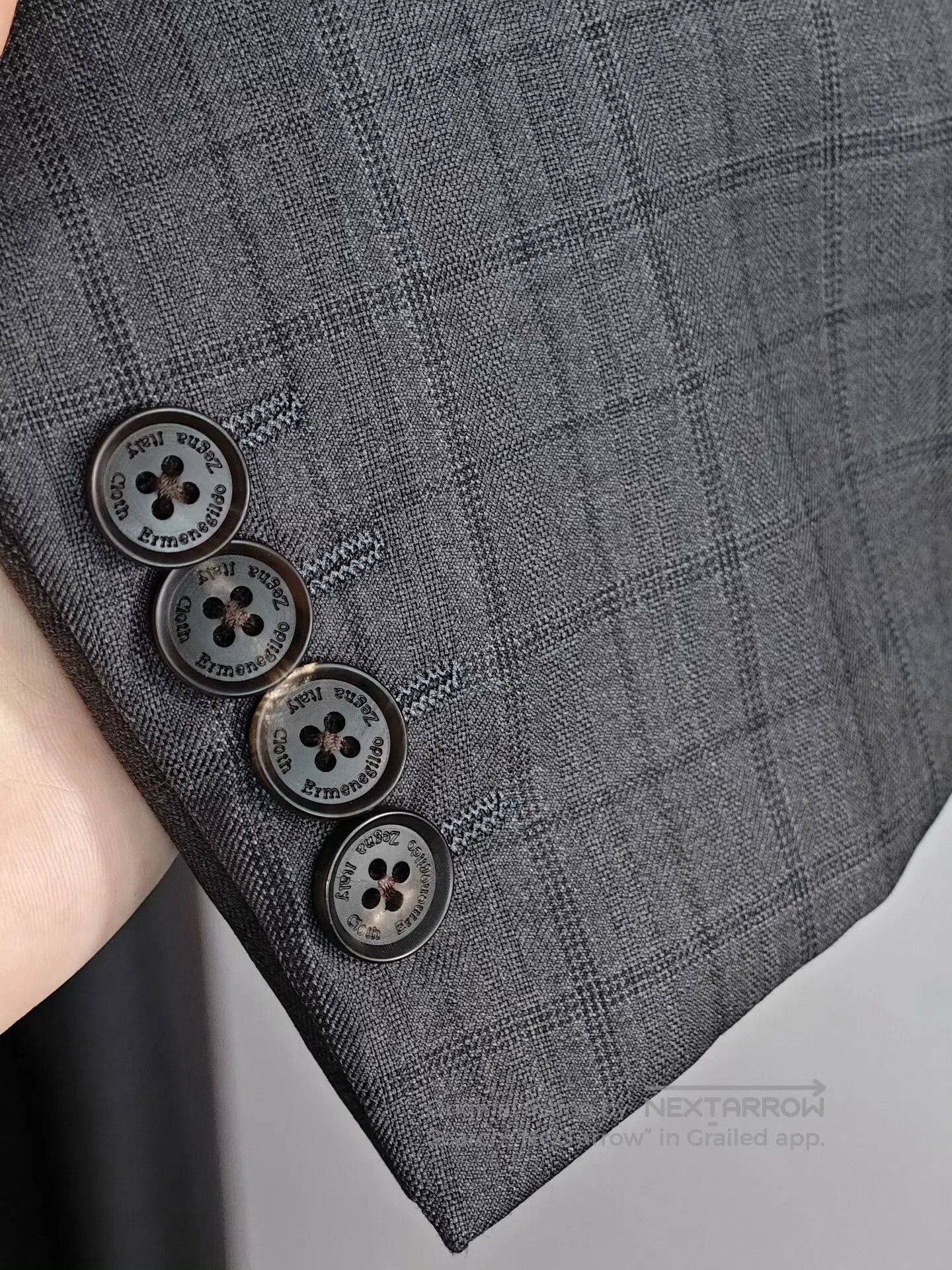 Ermenegildo Zegna Custom Gray Wool and Linen Suit. Size US M / EU 48-50 / 2 - 4 Thumbnail