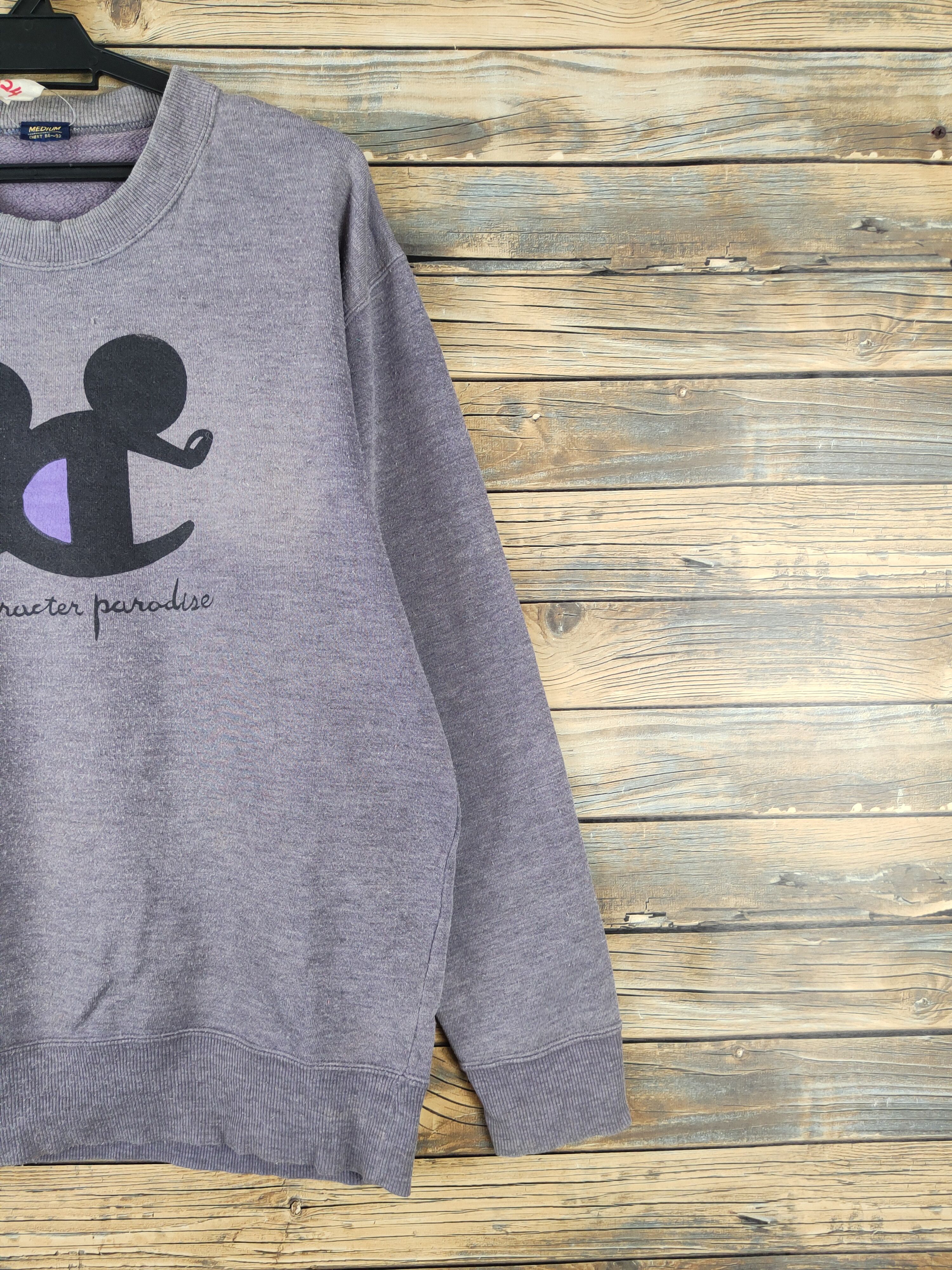 Japanese Brand DL character paradise champion Purple Faded Sweatshirts #424 Size US M / EU 48-50 / 2 - 6 Thumbnail