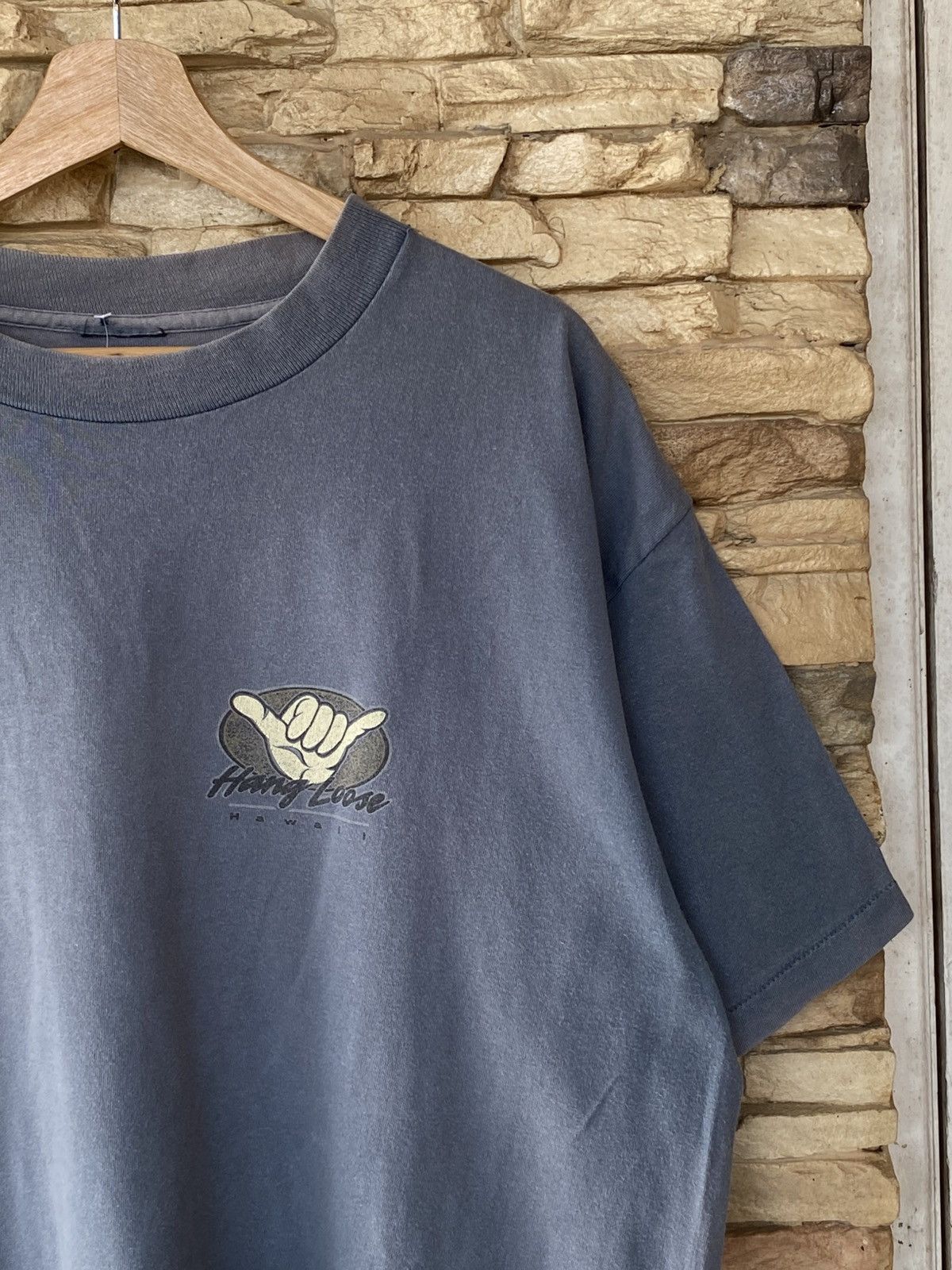 Vintage Vintage 90s Hang Loose Hawaii Surfing Tees Size US XL / EU 56 / 4 - 4 Thumbnail