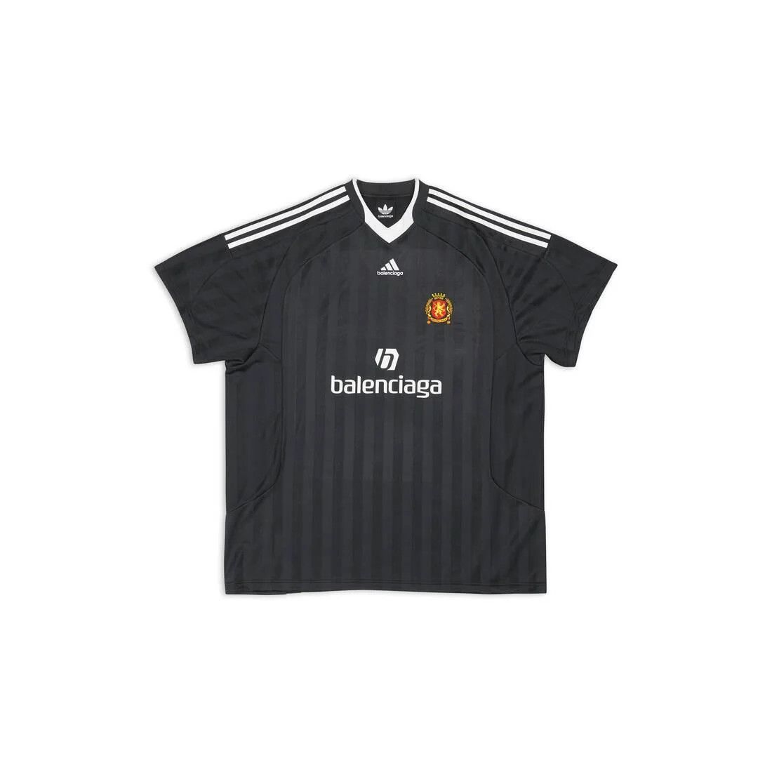 Adidas × Balenciaga CC000013 Balenciaga Adidas Football/ Soccer Jersey in Black Size US M / EU 48-50 / 2 - 1 Thumbnail