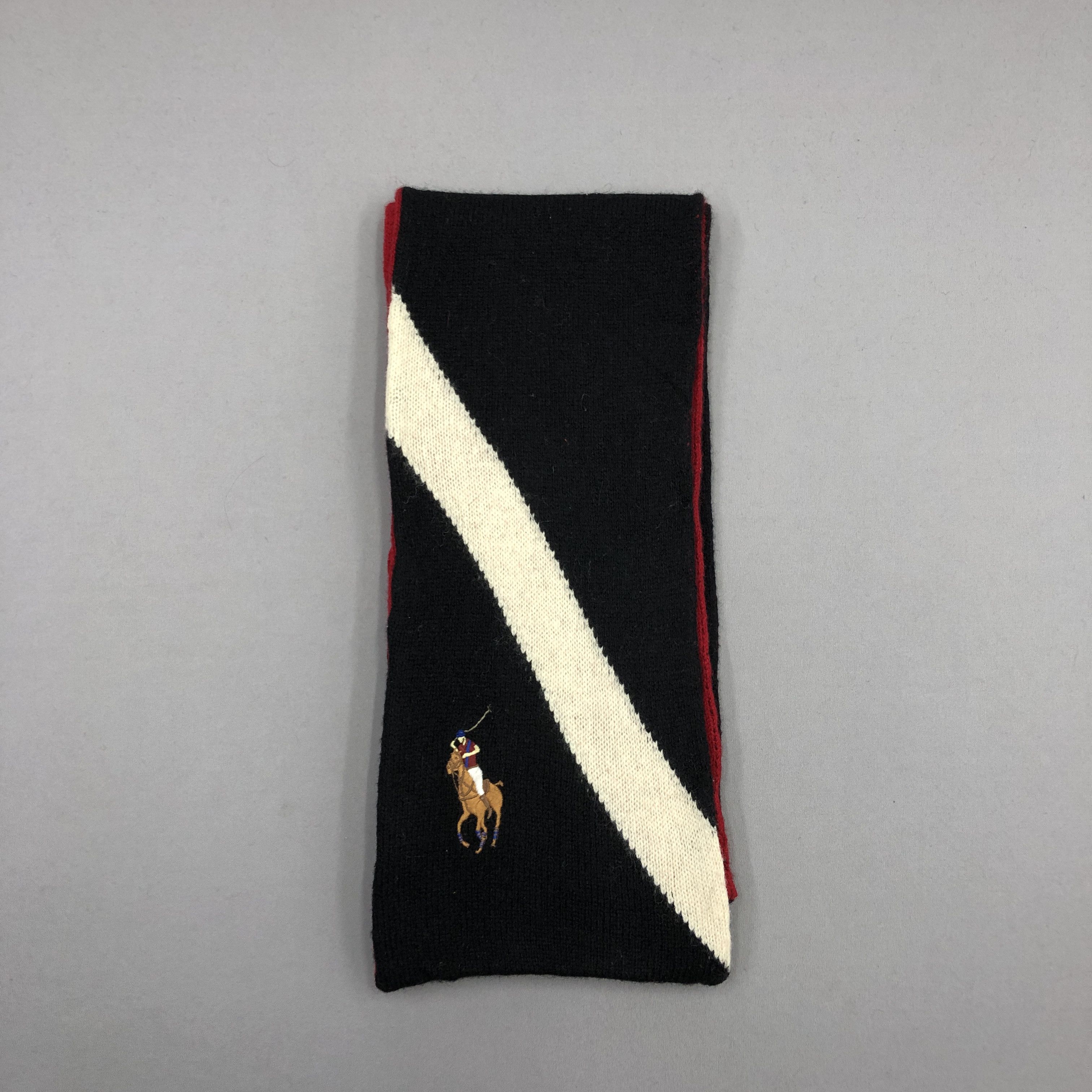 Polo Ralph Lauren × Ralph Lauren × Vintage Vintage Polo Ralph Lauren Scarf Knit Muffler Wool Scarves Size ONE SIZE - 2 Thumbnail