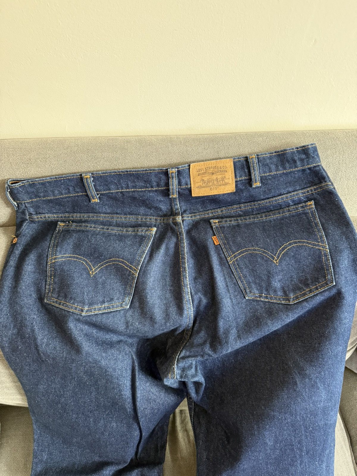 Levi's Vintage Clothing Vintage 619 Denim Jeans 36x34 Orange Tab Size US 38 / EU 54 - 3 Thumbnail