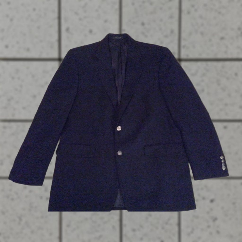 Michael Kors VINTAGE? Michael Kors Wool Sports Jacket Blazer 42L Navy Blue Mens Jacket Blazer Wool MK Sports Blue 42L Mens Size 42R - 1 Thumbnail