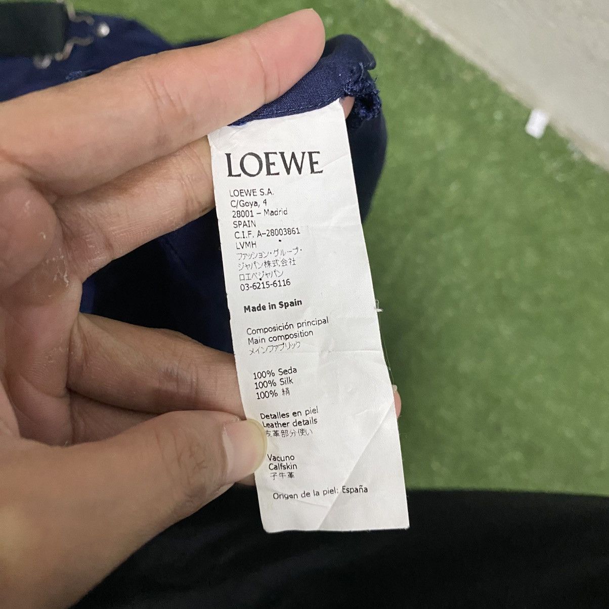 Loewe Loewe Navy Blue Silk Cargo Overalls Jumpsuit Size US 43 - 23 Thumbnail