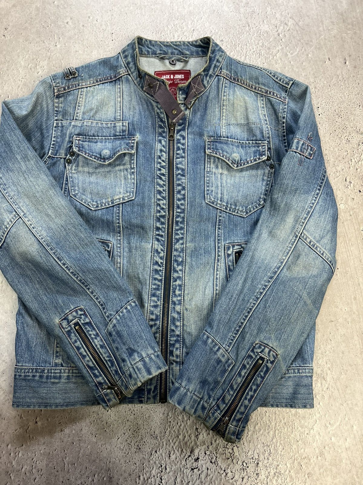 If Six Was Nine × Vintage Vintage LGB STYLE DENIM JAPANESE Jacket Cropped Rock Punk Size US M / EU 48-50 / 2 - 6 Thumbnail