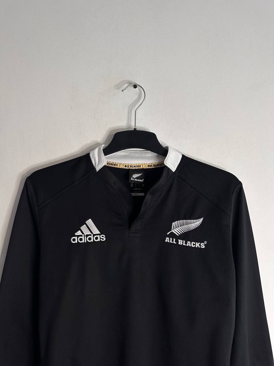 Adidas Adidas All Blacks Rugby Long Sleeve Jersey Black White Size US M / EU 48-50 / 2 - 2 Thumbnail