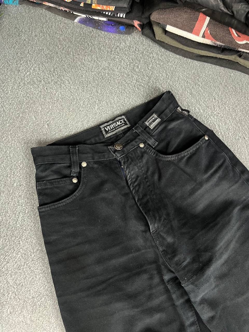 Versace Versace Jeans Couture Vintage Denim Black 90's Pants Size 28" / US 6 / IT 42 - 3 Thumbnail