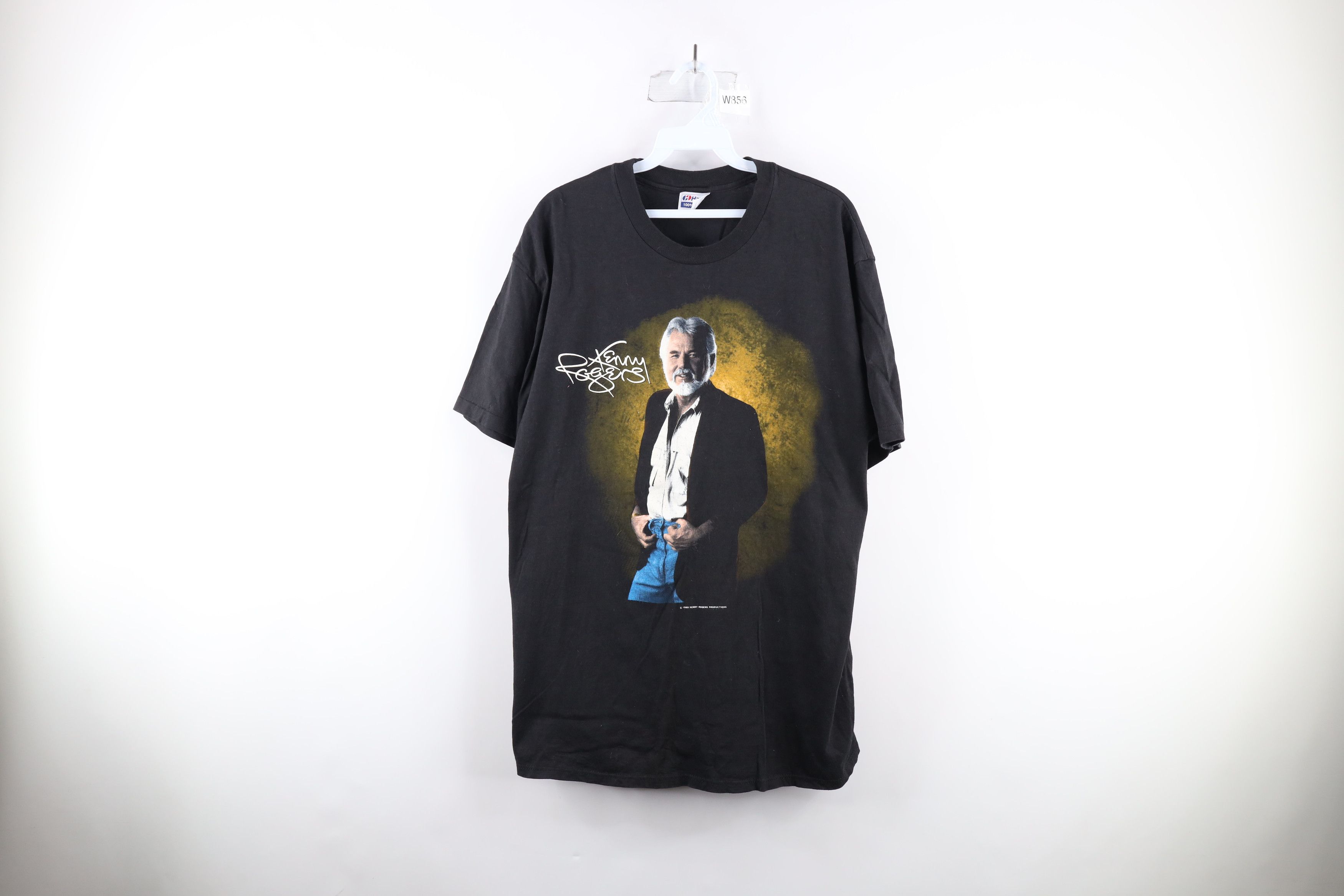 Vintage Vintage 80s Out Kenny Rogers Band T-Shirt Black USA 1989 Size US XL / EU 56 / 4 - 1 Thumbnail