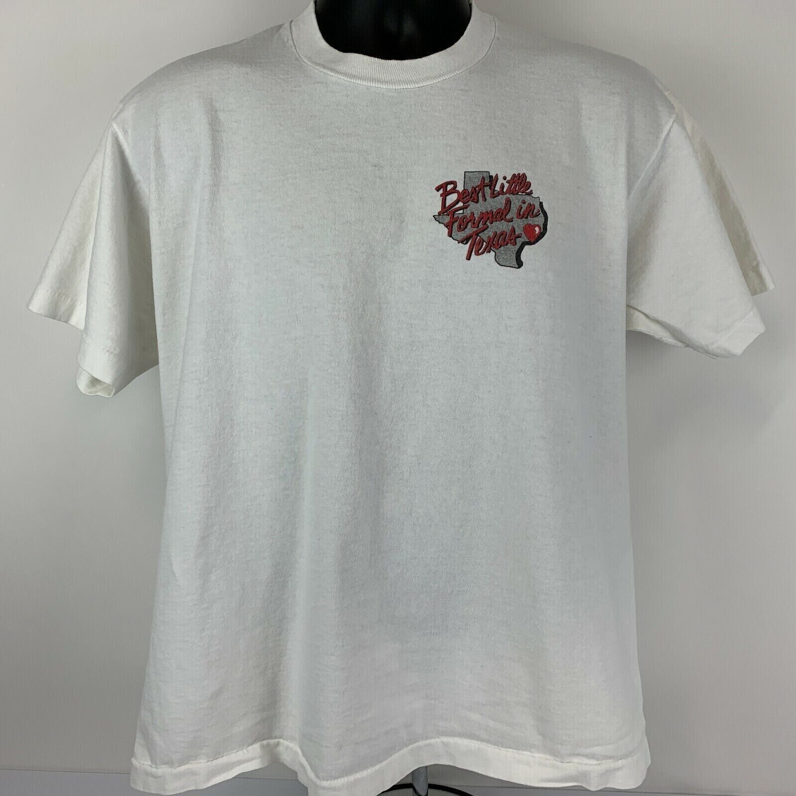 Fruit Of The Loom Vintage 90s Texas Boots n Bows Ball T Shirt Cowboy White XL Size US XL / EU 56 / 4 - 2 Thumbnail