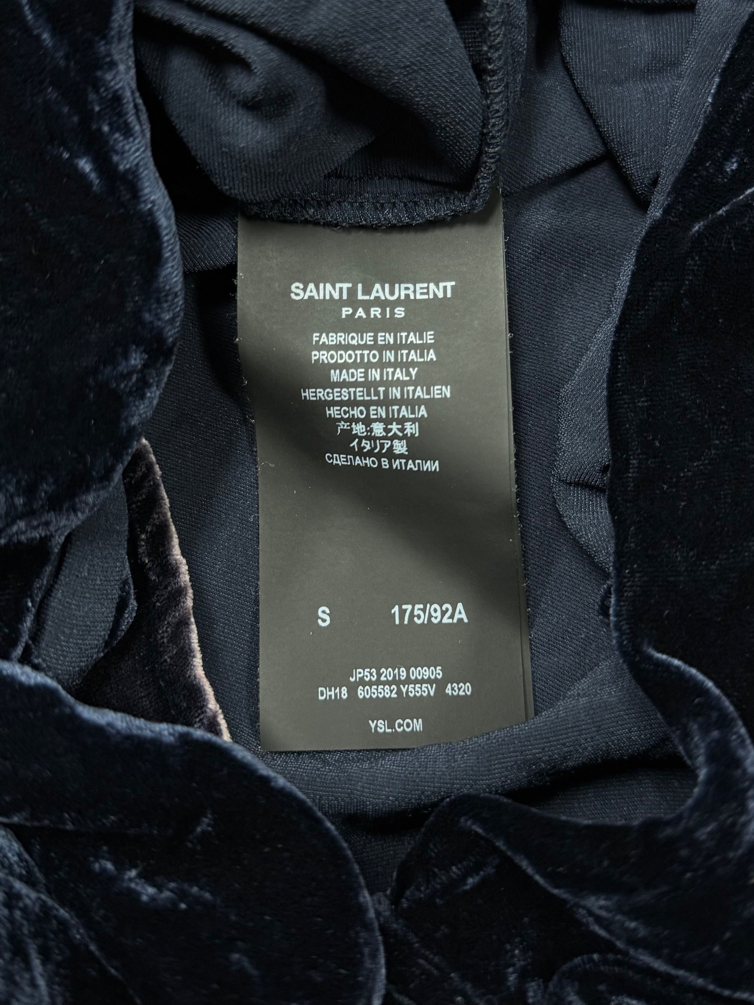 Saint Laurent Paris SS2020 Saint Laurent Velour ‘Gradient' Button Snap Shirt Size US S / EU 44-46 / 1 - 5 Thumbnail