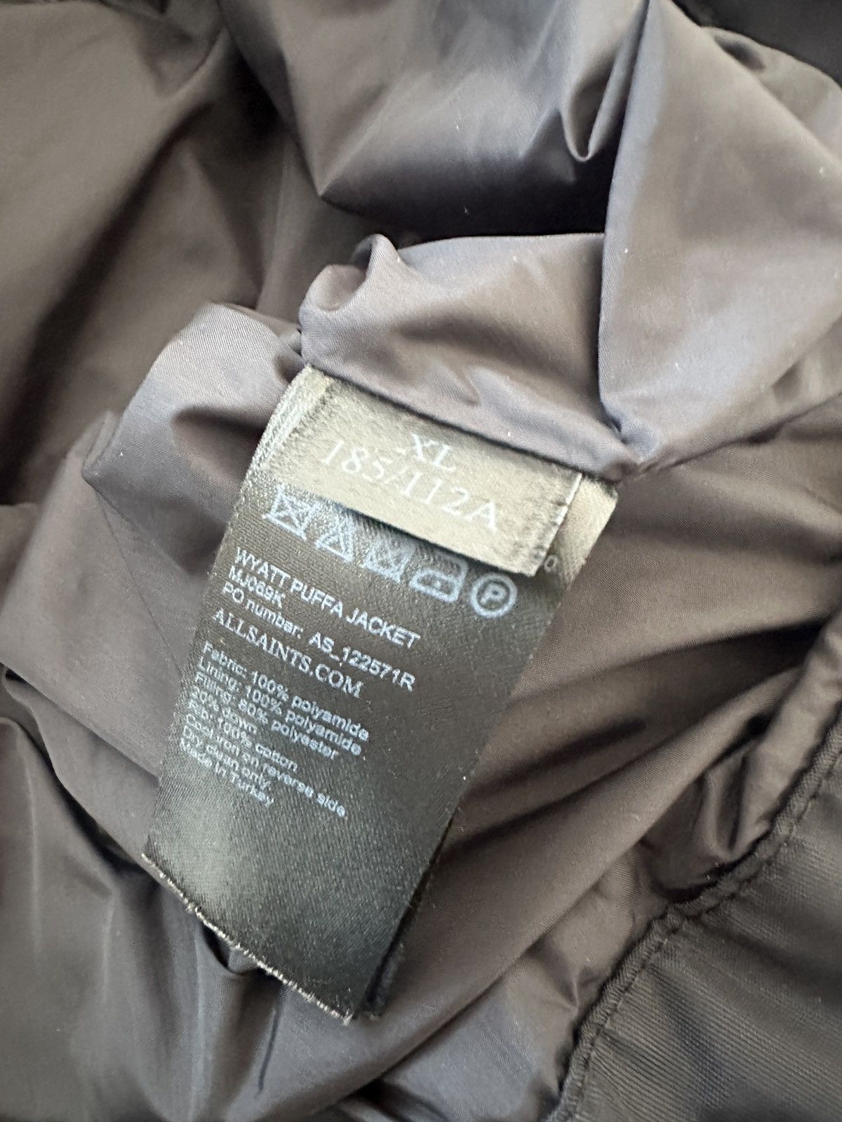 Allsaints AllSaints Wyatt Puffer Jacket - XL Size US XL / EU 56 / 4 - 6 Thumbnail