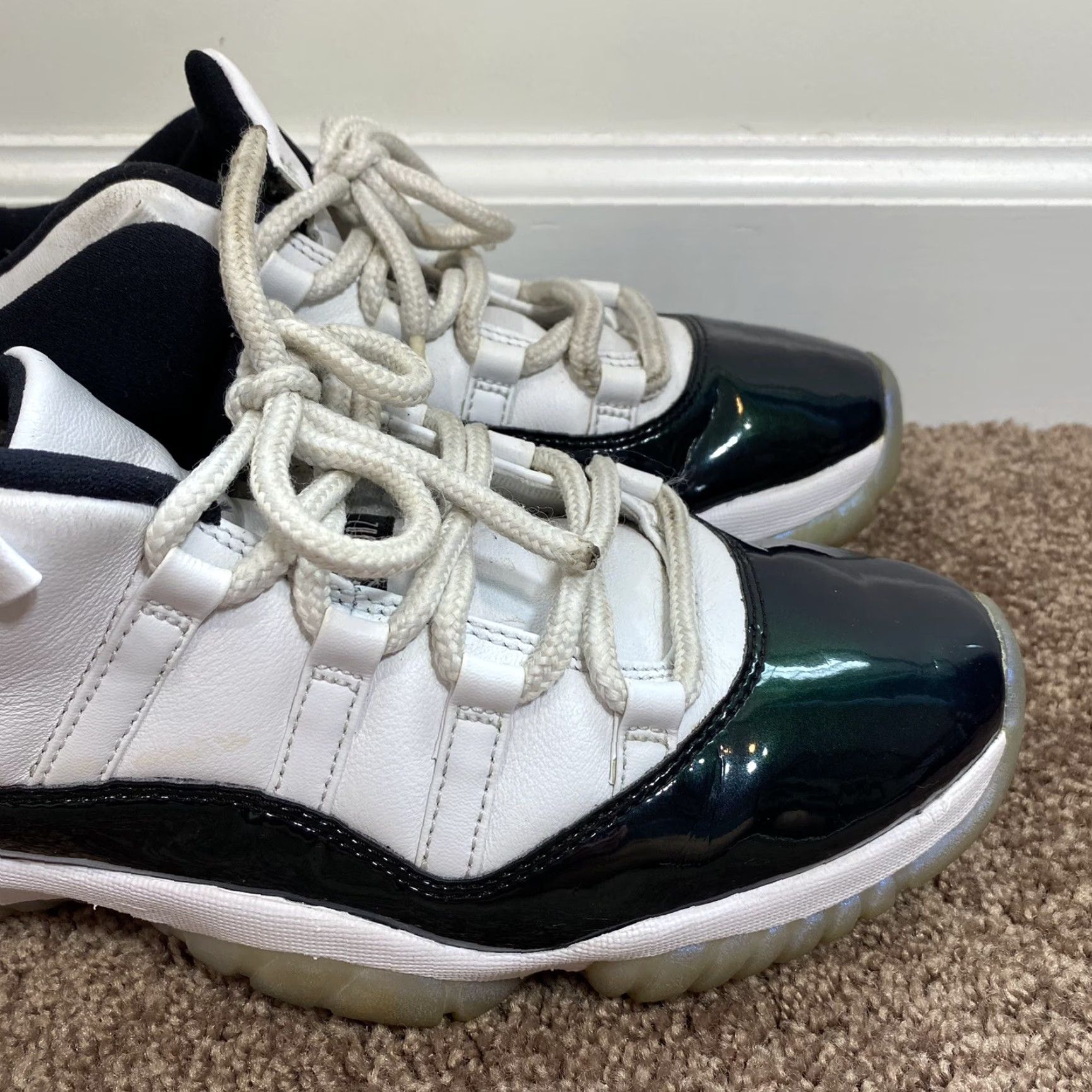 Nike Nike Air Jordan 11 Retro Low Sneakers Mens 10.5 Basketball Casual Low Top Emerald Easter 528895-145 Size US 11 / EU 44 - 3 Thumbnail