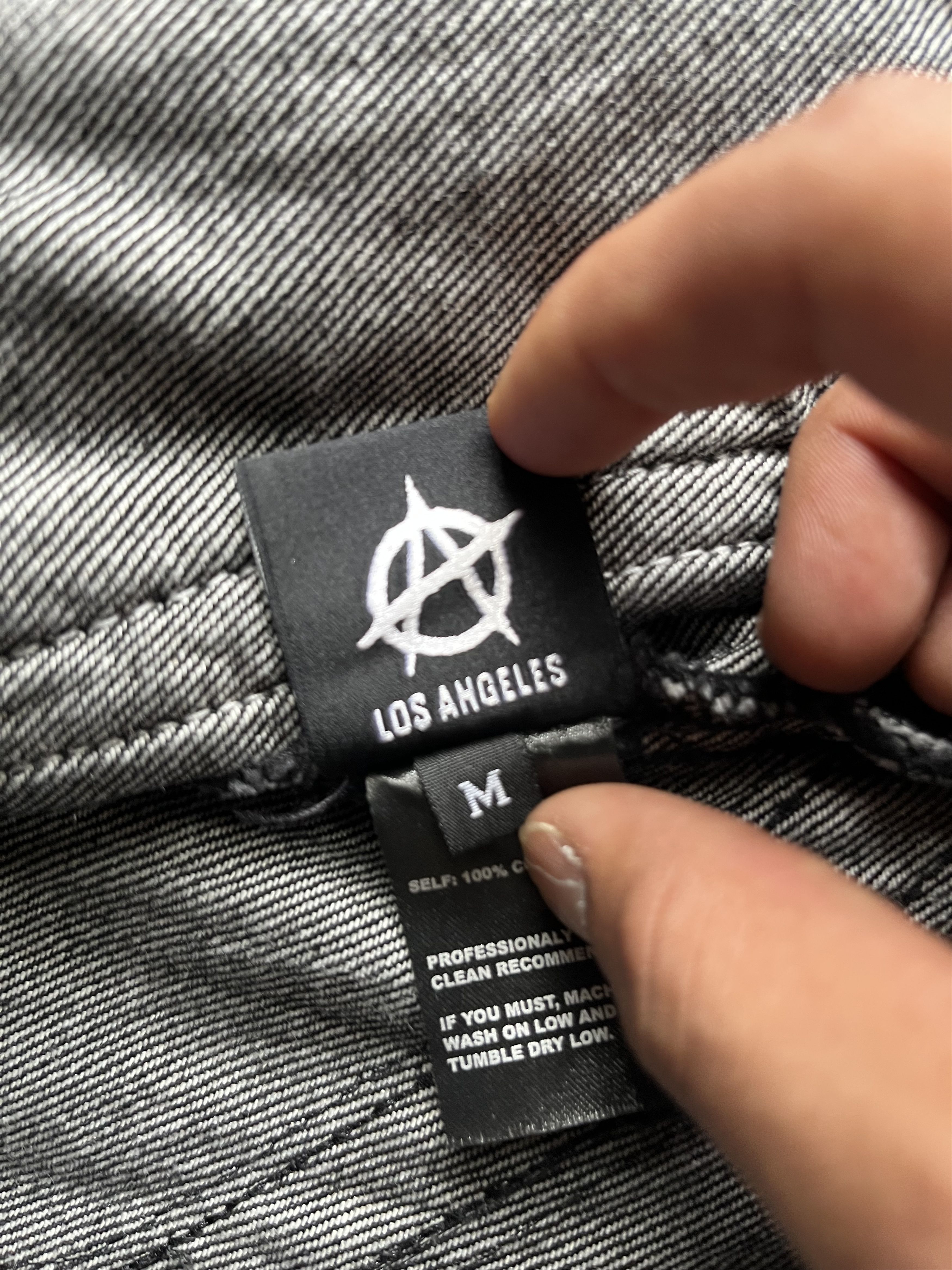 Revenge SPIDER WEB DENIM JACKET WAXED BLACK - MEDIUM Size US M / EU 48-50 / 2 - 8 Thumbnail