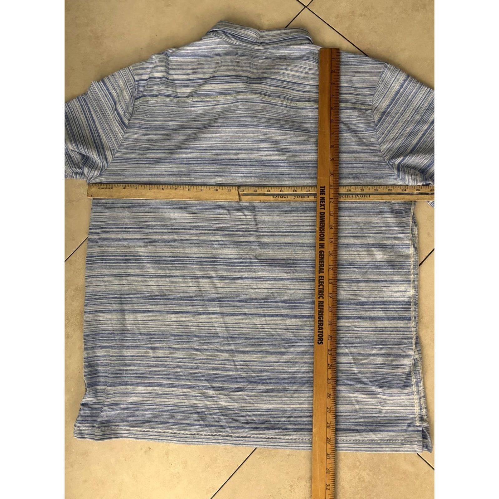 Tommy Bahama Tommy Bahama Polo Shirt Mens XL Blue White Striped Island Zone Chest Pocket Golf Size US XL / EU 56 / 4 - 5 Thumbnail