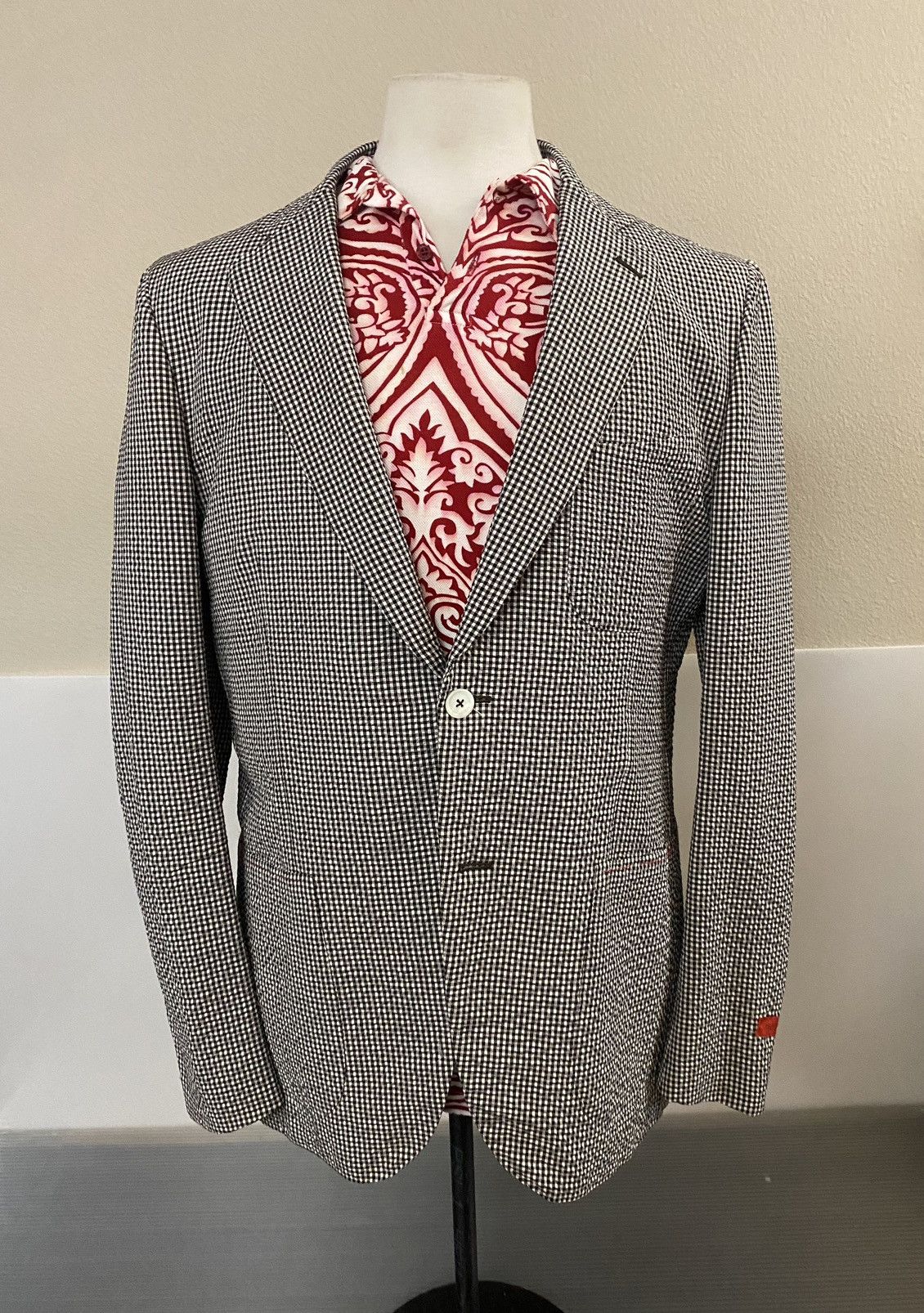 Isaia Isaia 🇮🇹 silk-wool 2 Btn 007 Capri leisure jacket 40 R NWT Size 40R - 6 Thumbnail