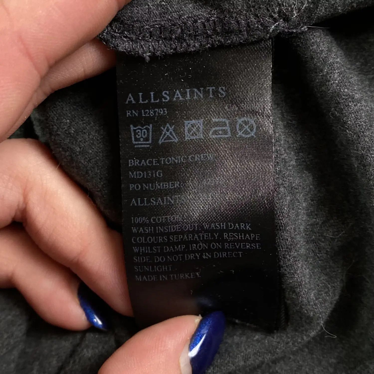 Allsaints Mens T-Shirt Allsaints Size XL Size US XL / EU 56 / 4 - 5 Thumbnail