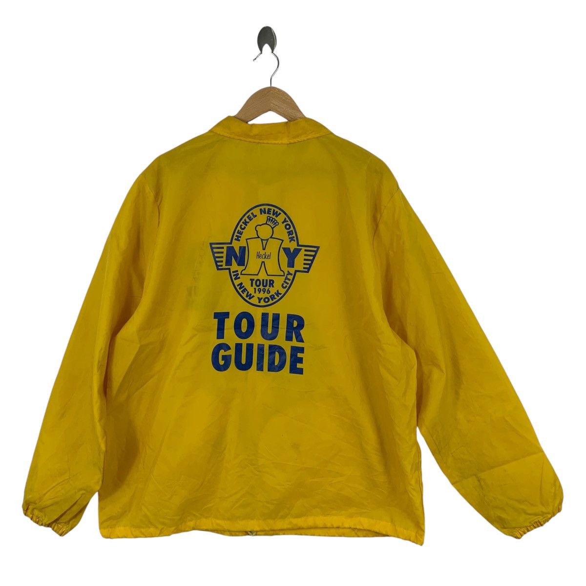 Other Vintage 1996 HECKEL NEW YORK Tour Guide Jacket Windbreaker Size US XL / EU 56 / 4 - 5 Thumbnail
