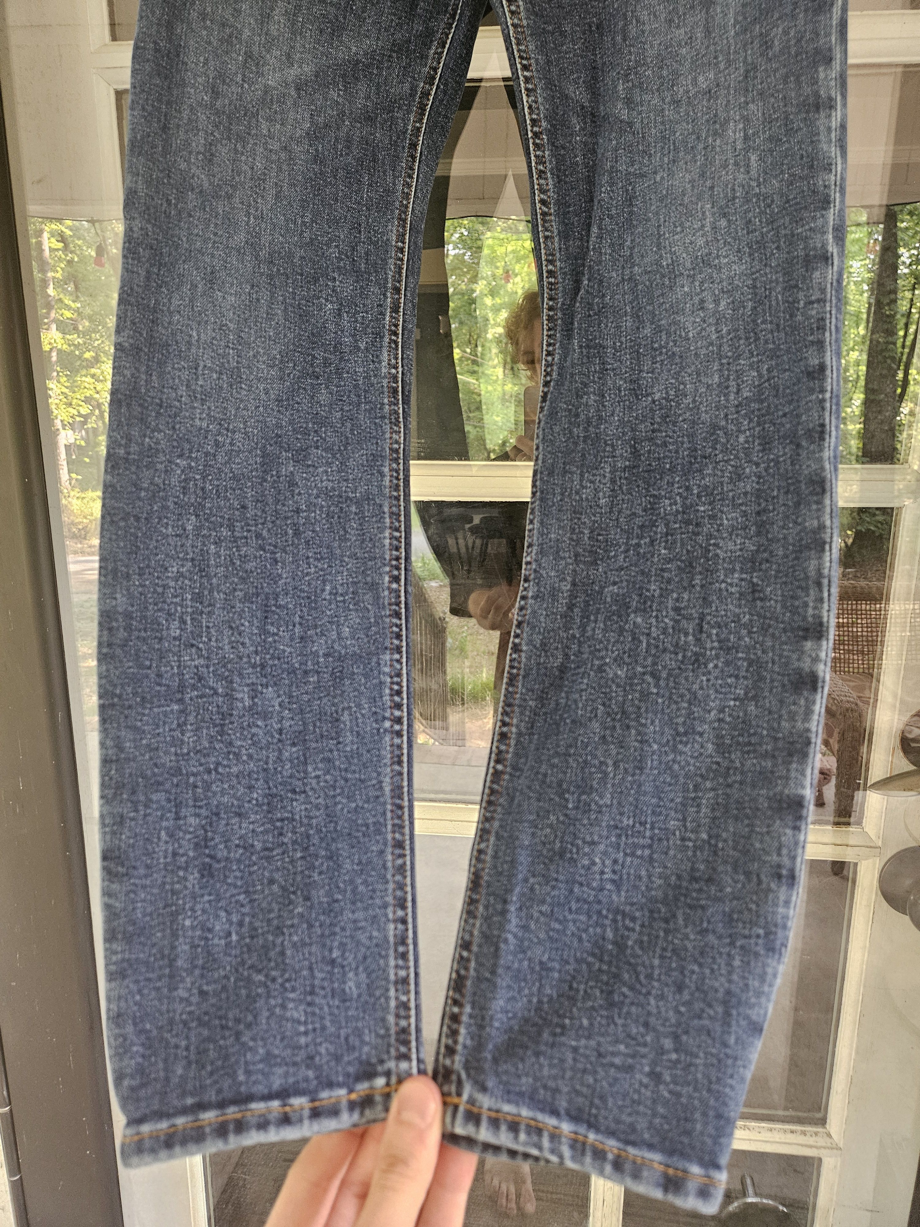 Acne Studios Climb Mid Blue Blå Konst Skinny Blue Stretch Fit Denim Jeans Size 26" / US 2 / IT 38 - 5 Thumbnail