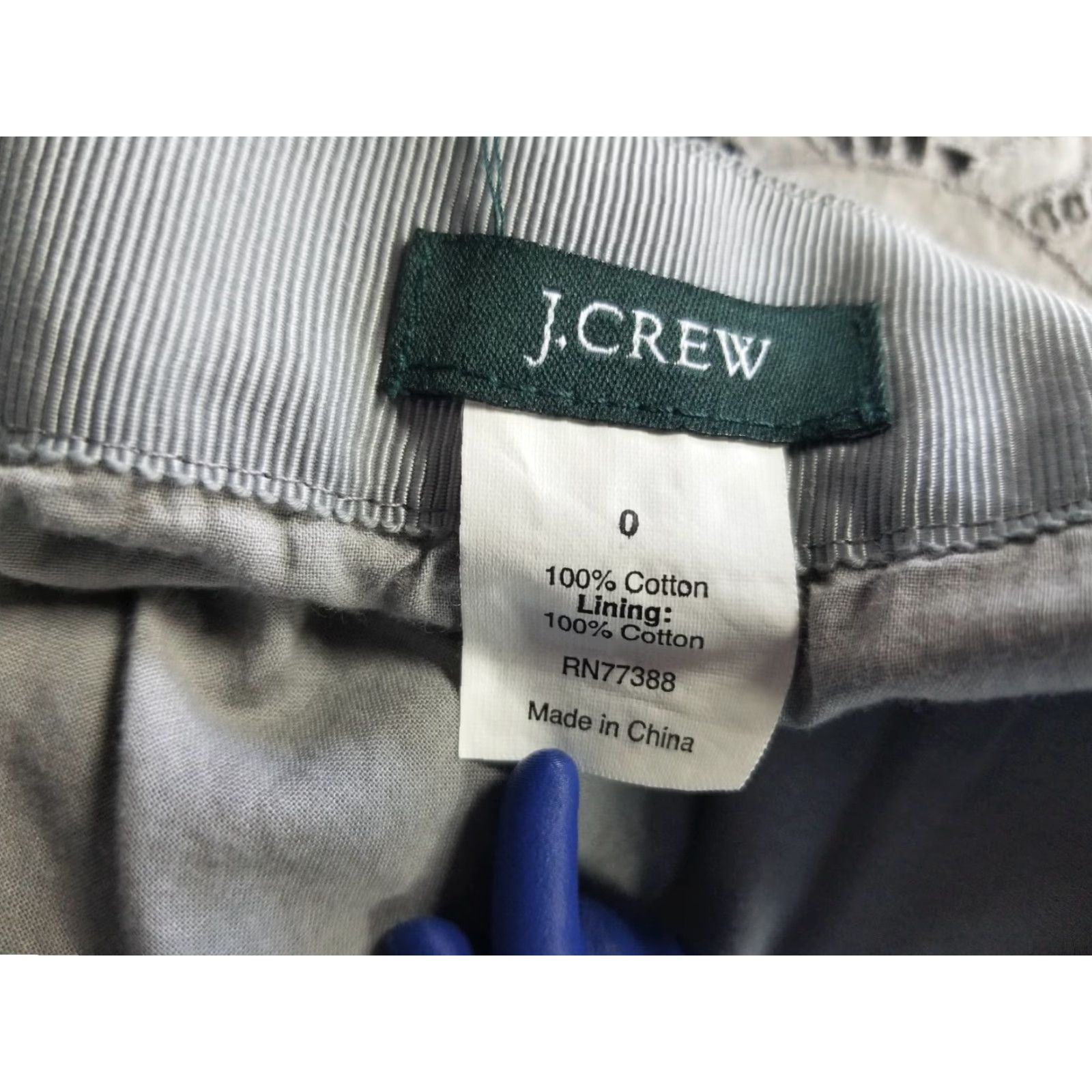 J.Crew J.CREW Mini Skirt Gray Cotton Lined Size 0 Women Short Skirt Winter Spring Summer Fall Vintage? No Size 25" / US 0 / IT 36 - 6 Thumbnail