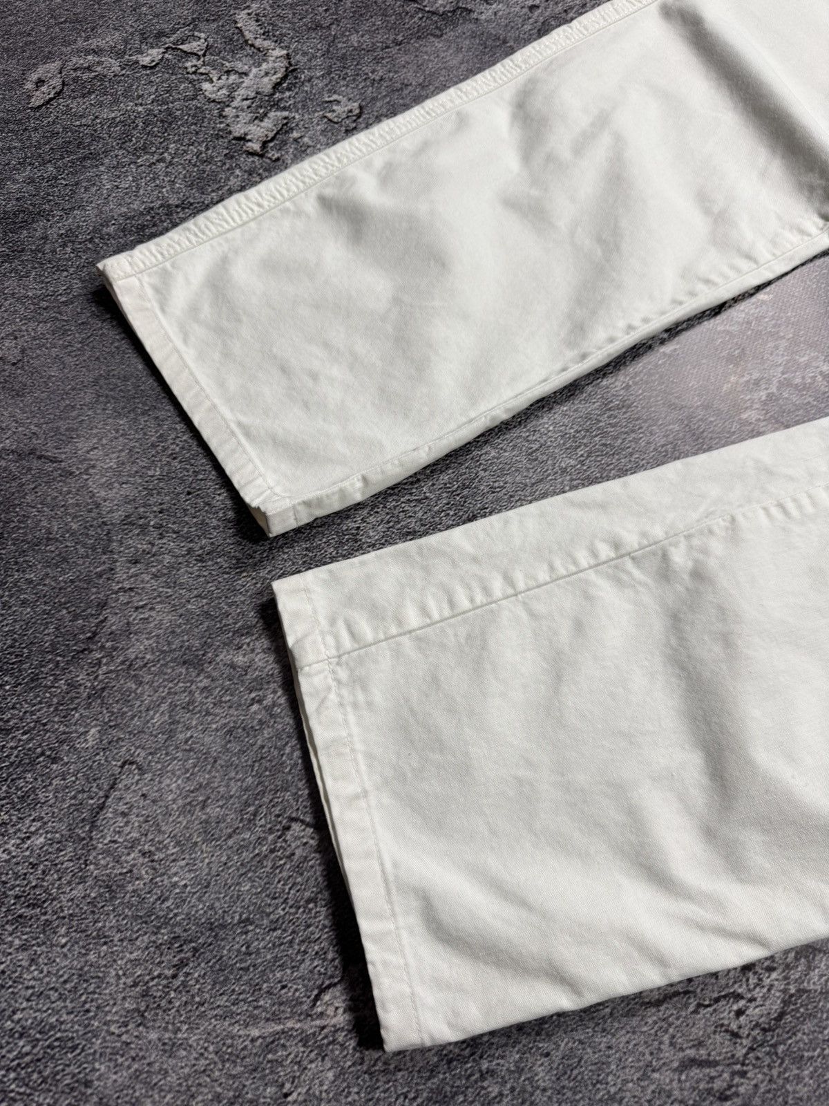 Ermenegildo Zegna Zegna White Denim-Style Trousers Size US 36 / EU 52 - 3 Thumbnail